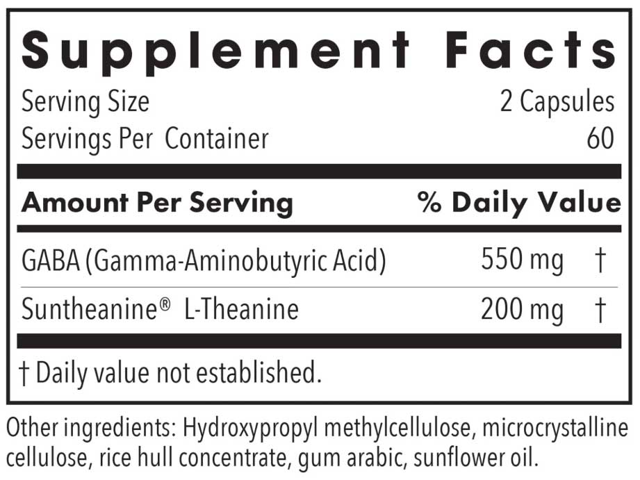 Allergy Research Group 200 mg of Zen Ingredients