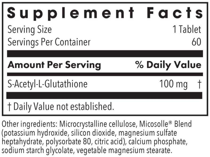 acetyl l glutathione allergy research Oral S-Acetyl (120 Capsules) Arthritis Center of Riverside S-Acetyl L-Glutathione Powder - Nootropics