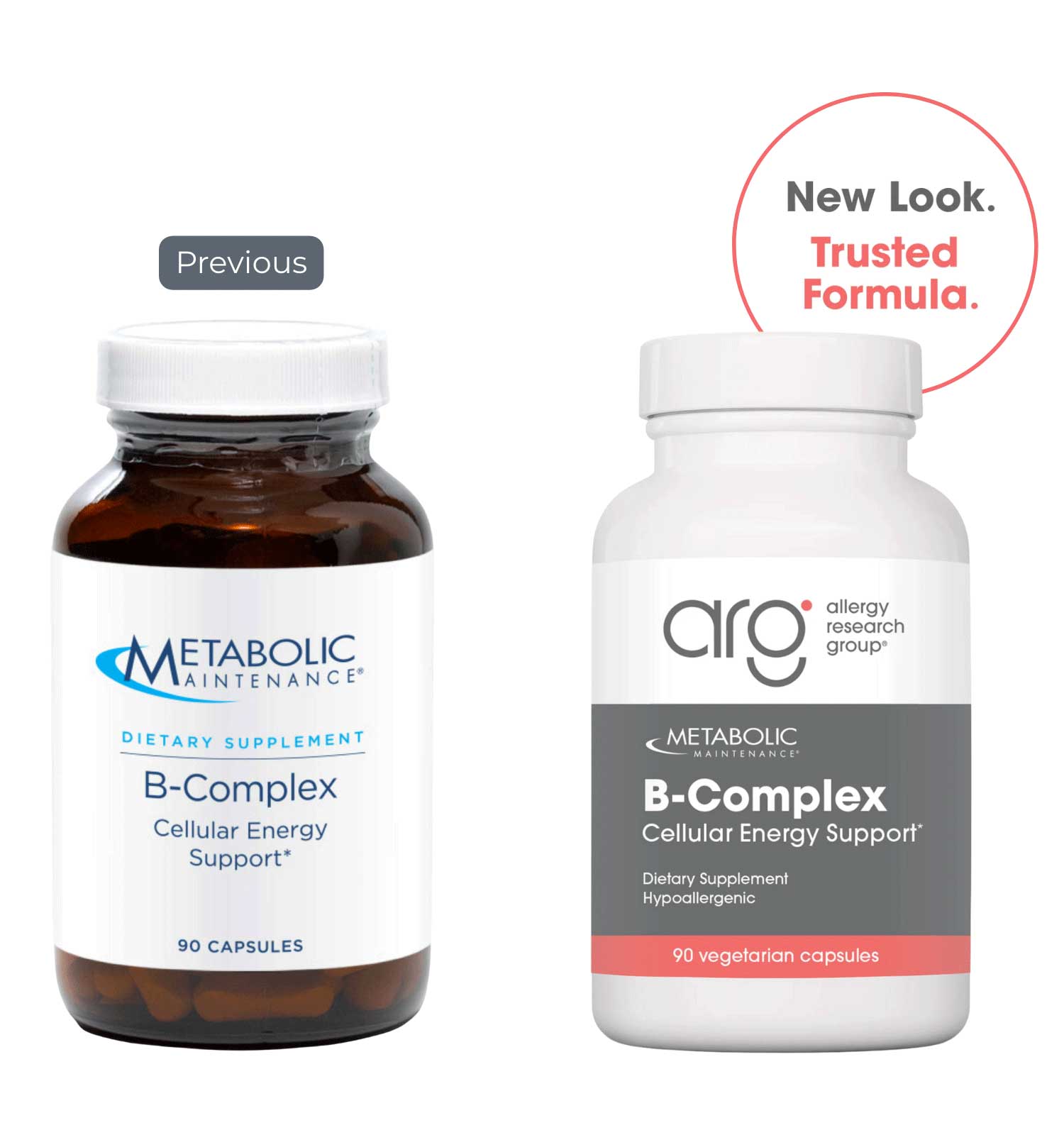 Allergy Research Group B-Complex (Formerly Metabolic Maintenance) New Look