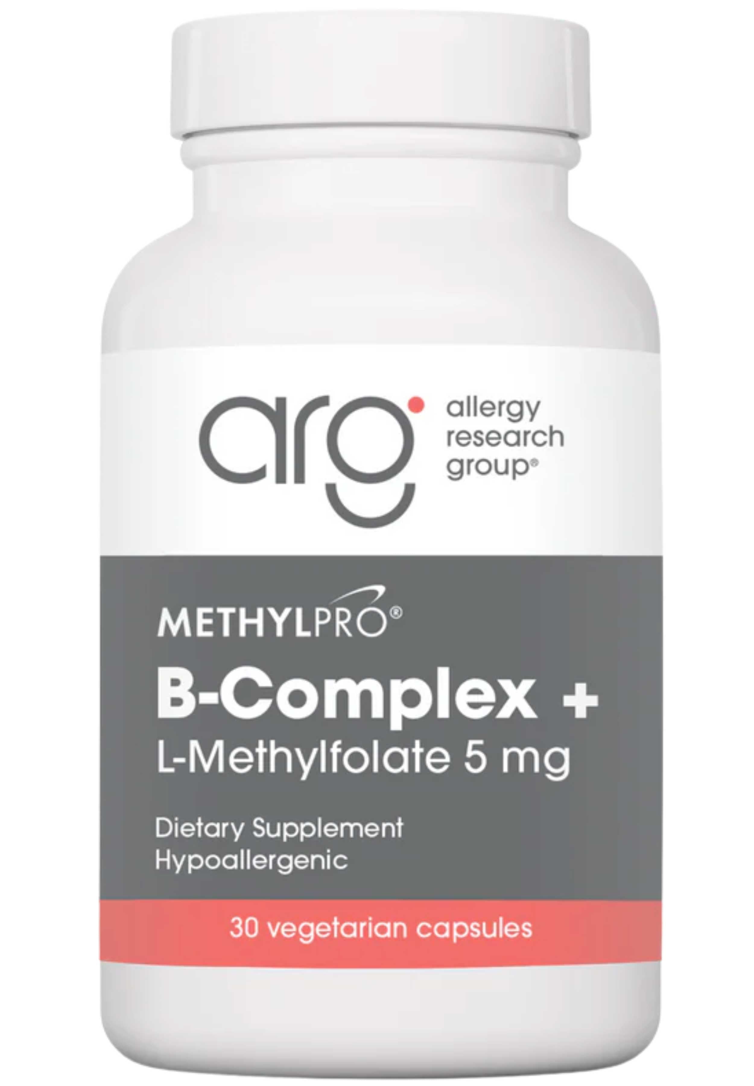 Allergy Research Group B-Complex + 5 mg L-Methylfolate (Formerly MethylPro)
