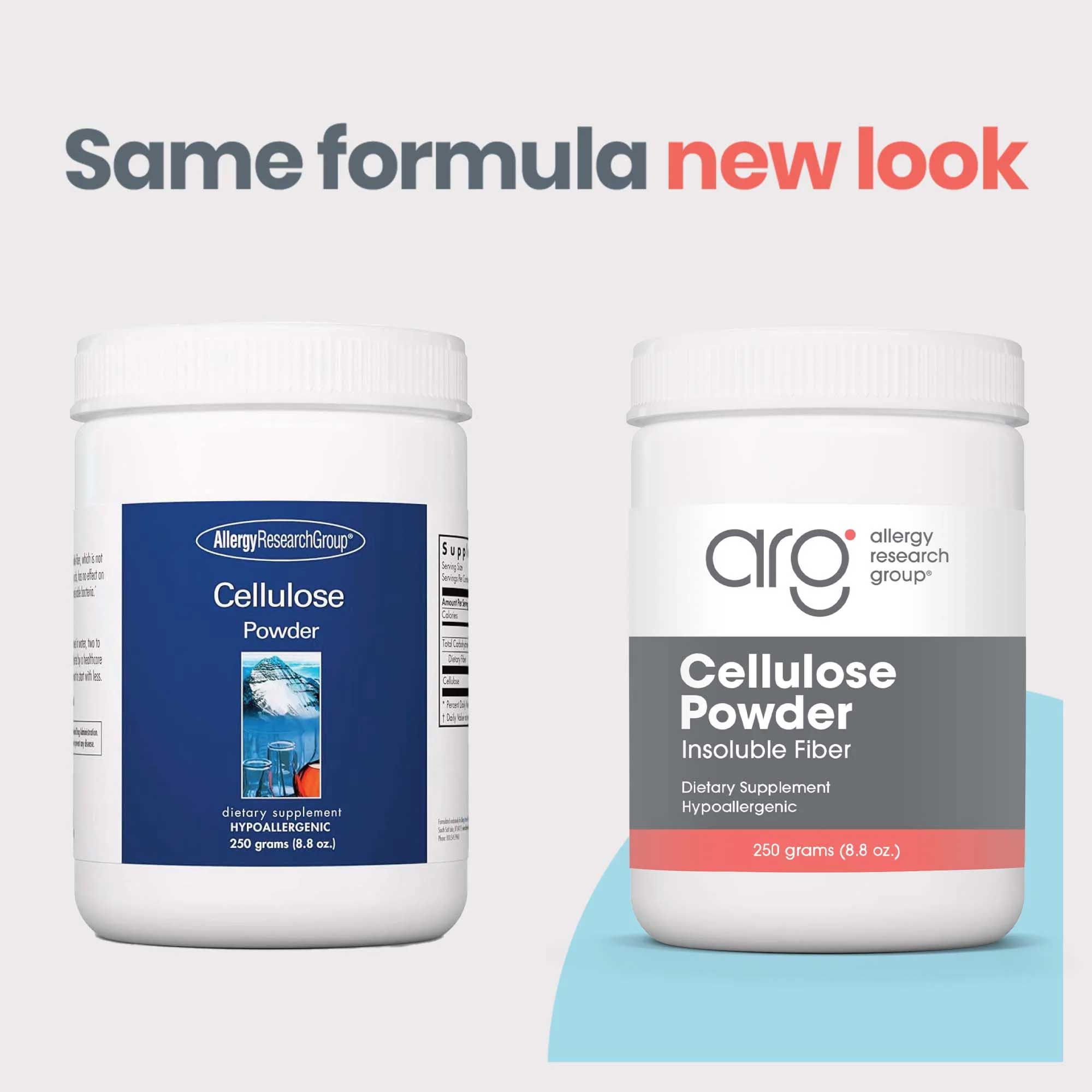 Allergy Research Group Cellulose Powder New Look