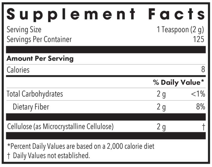 Allergy Research Group Cellulose Powder Ingredients