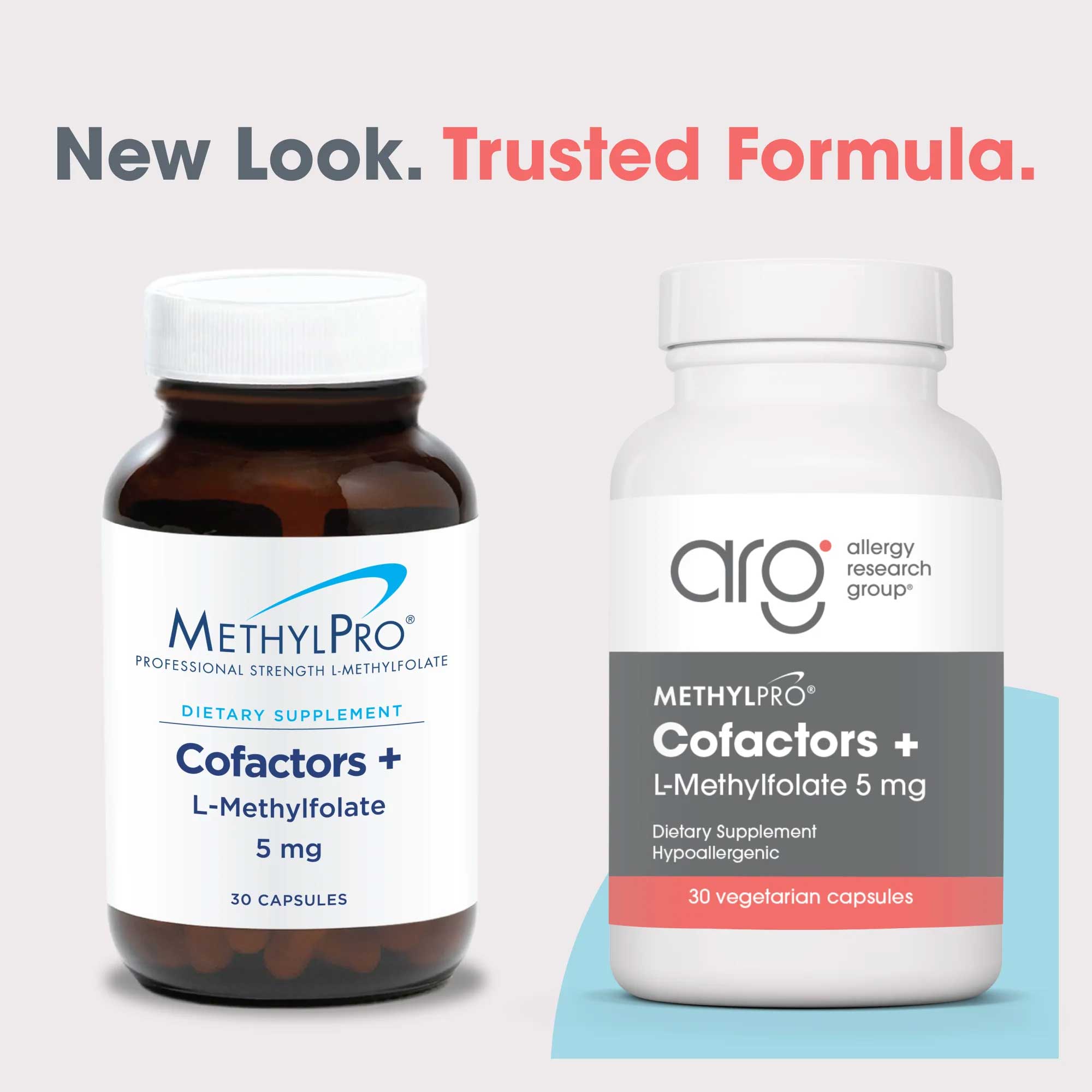 Allergy Research Group Cofactors + L-Methylfolate 5 mg (Formerly MethylPro) New Look