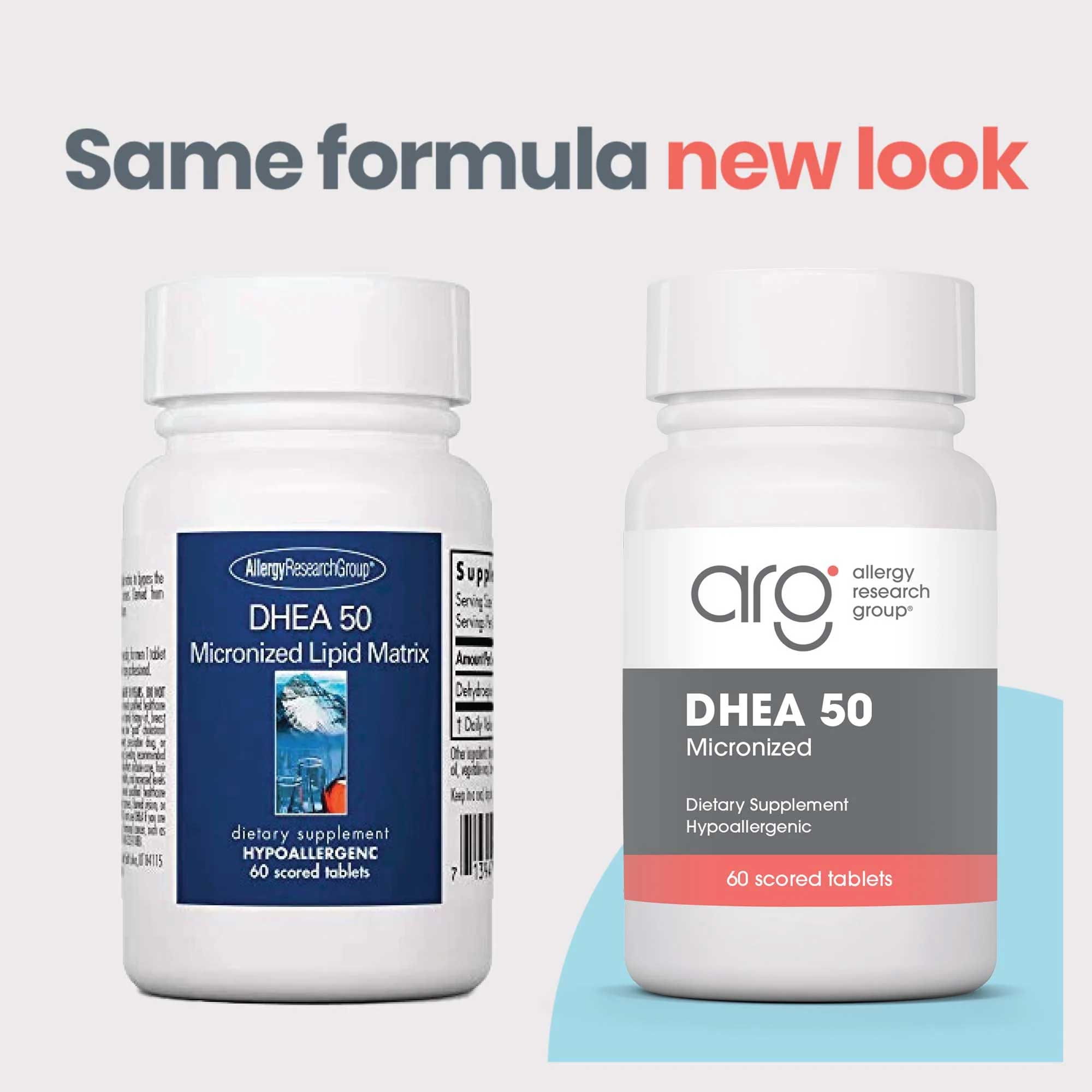 Allergy Research Group DHEA 50 New Look