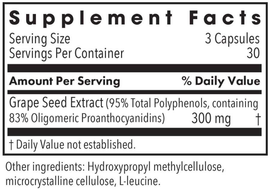 Allergy Research Group Grape Pips Ingredients