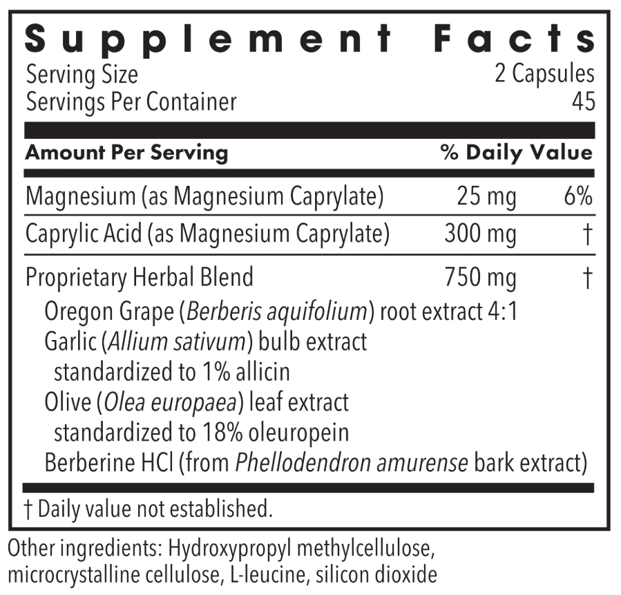 Allergy Research Group Happy Belly (Formerly Metabolic Maintenance) Ingredients