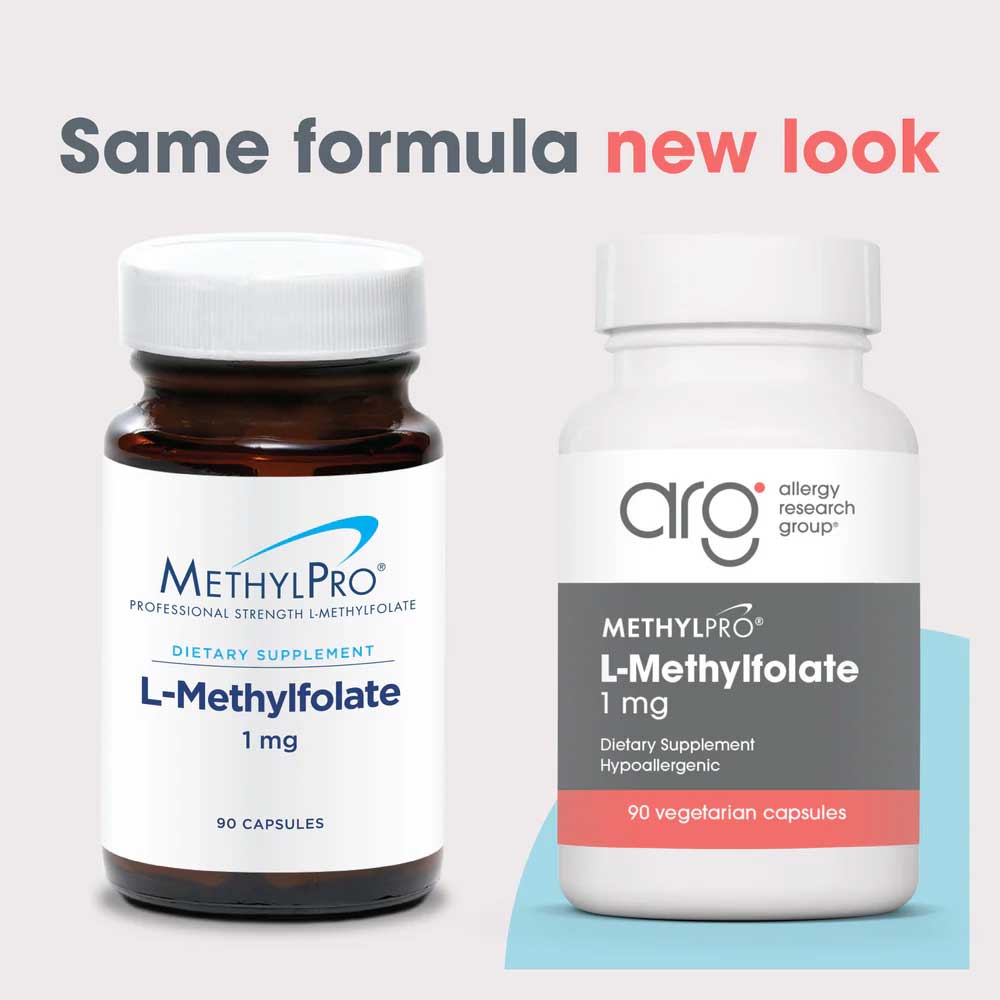 Allergy Research Group L-Methylfolate 1 mg (Formerly MethylPro) New Look