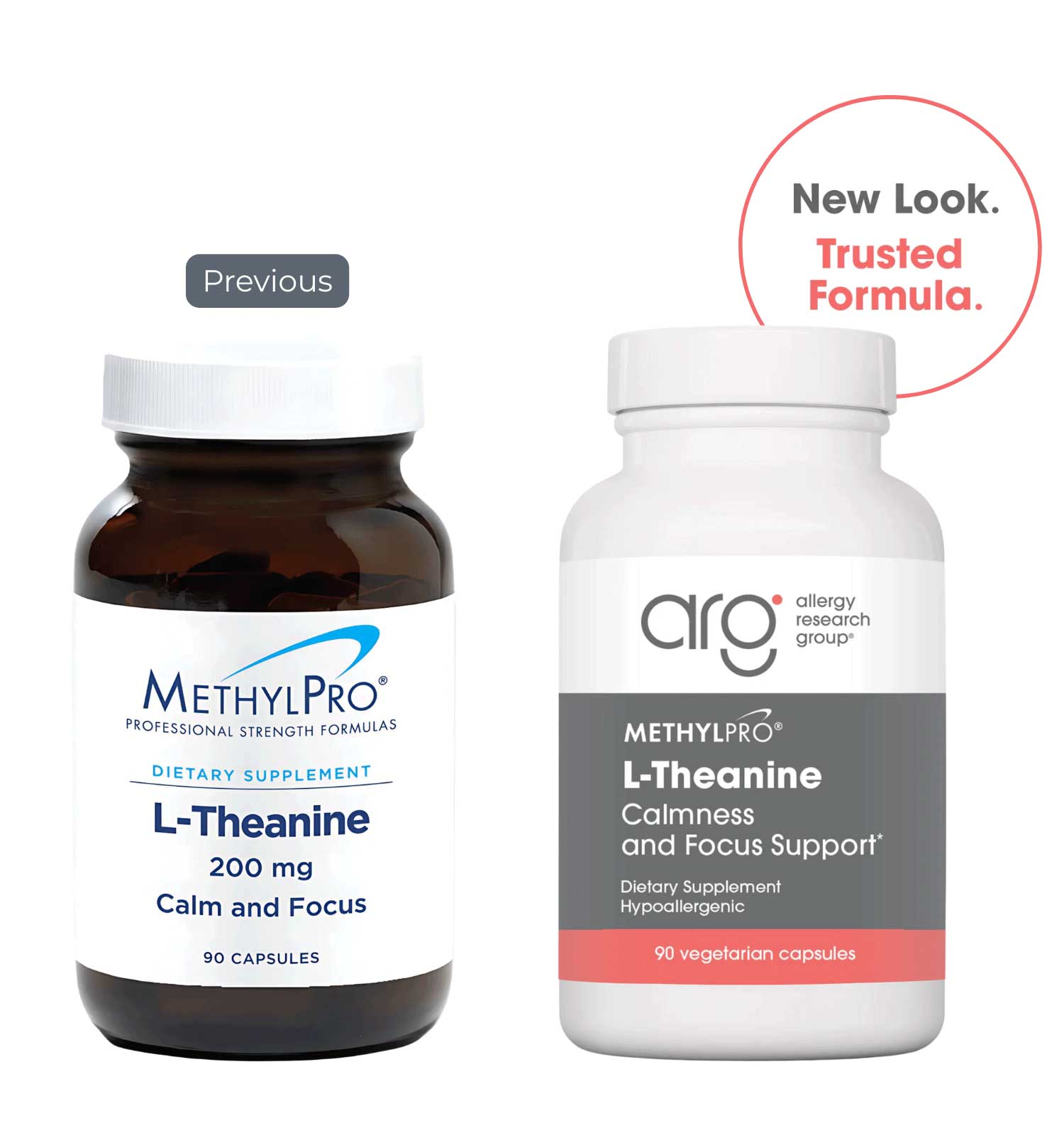 Allergy Research Group L-Theanine 200 mg (Formerly MethylPro) New Look