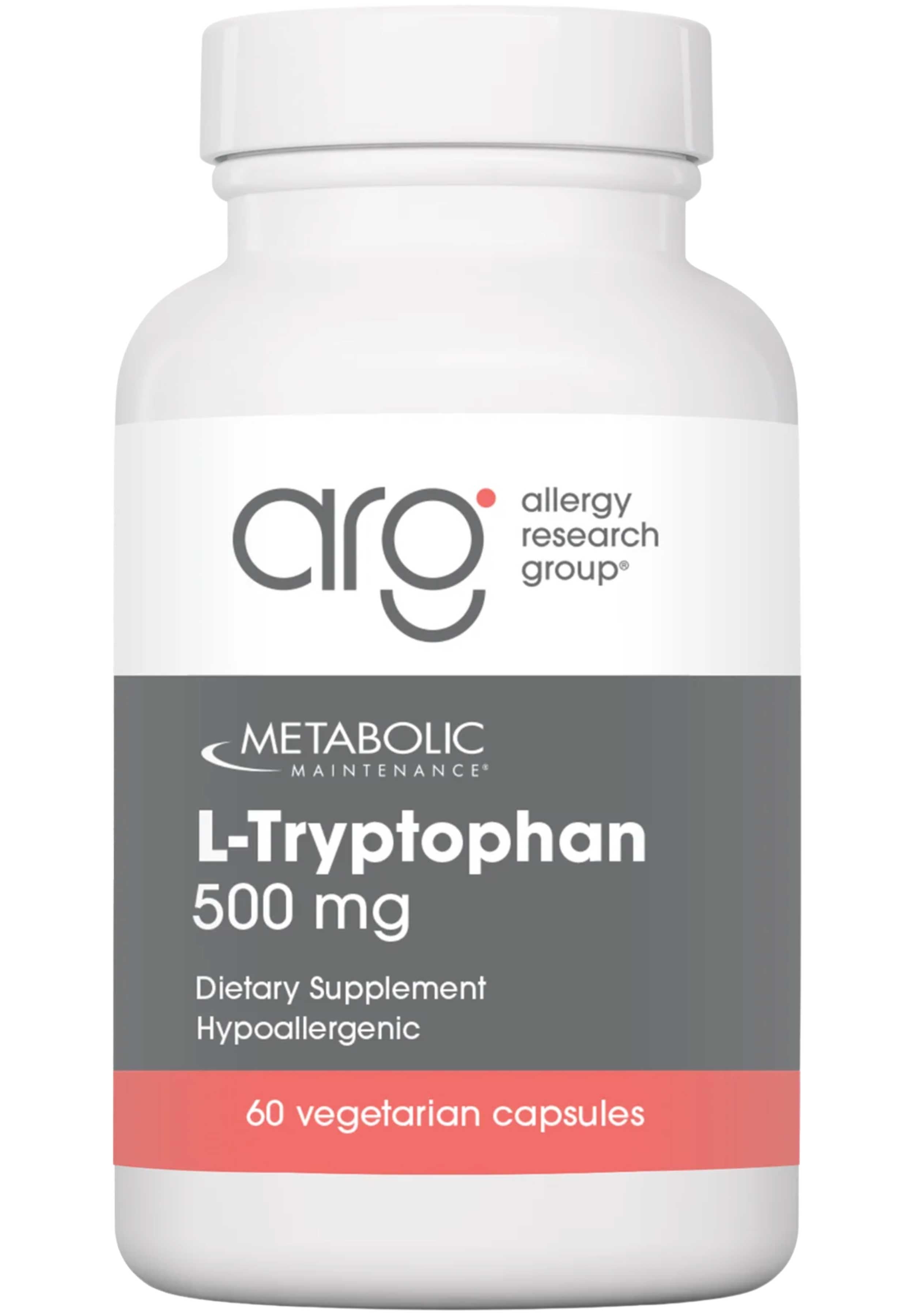 Allergy Research Group L-Tryptophan 500 mg (Formerly Metabolic Maintenance) 