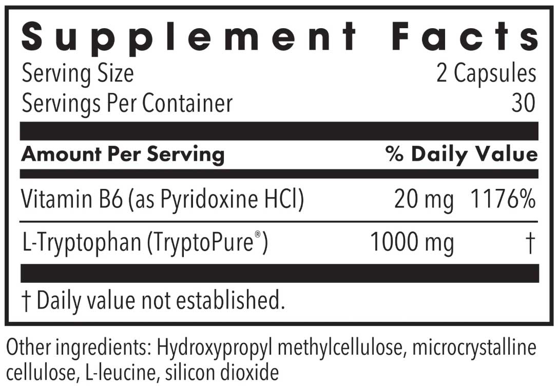 Allergy Research Group L-Tryptophan 500 mg (Formerly Metabolic Maintenance)  Ingredients