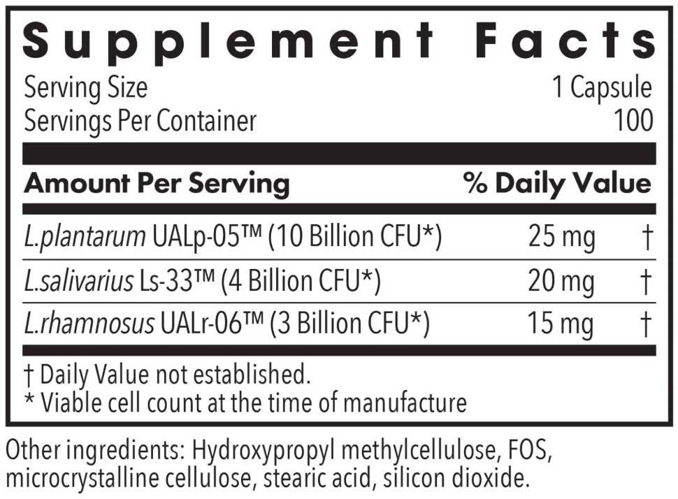 Allergy Research Group Lactobacillus Ingredients