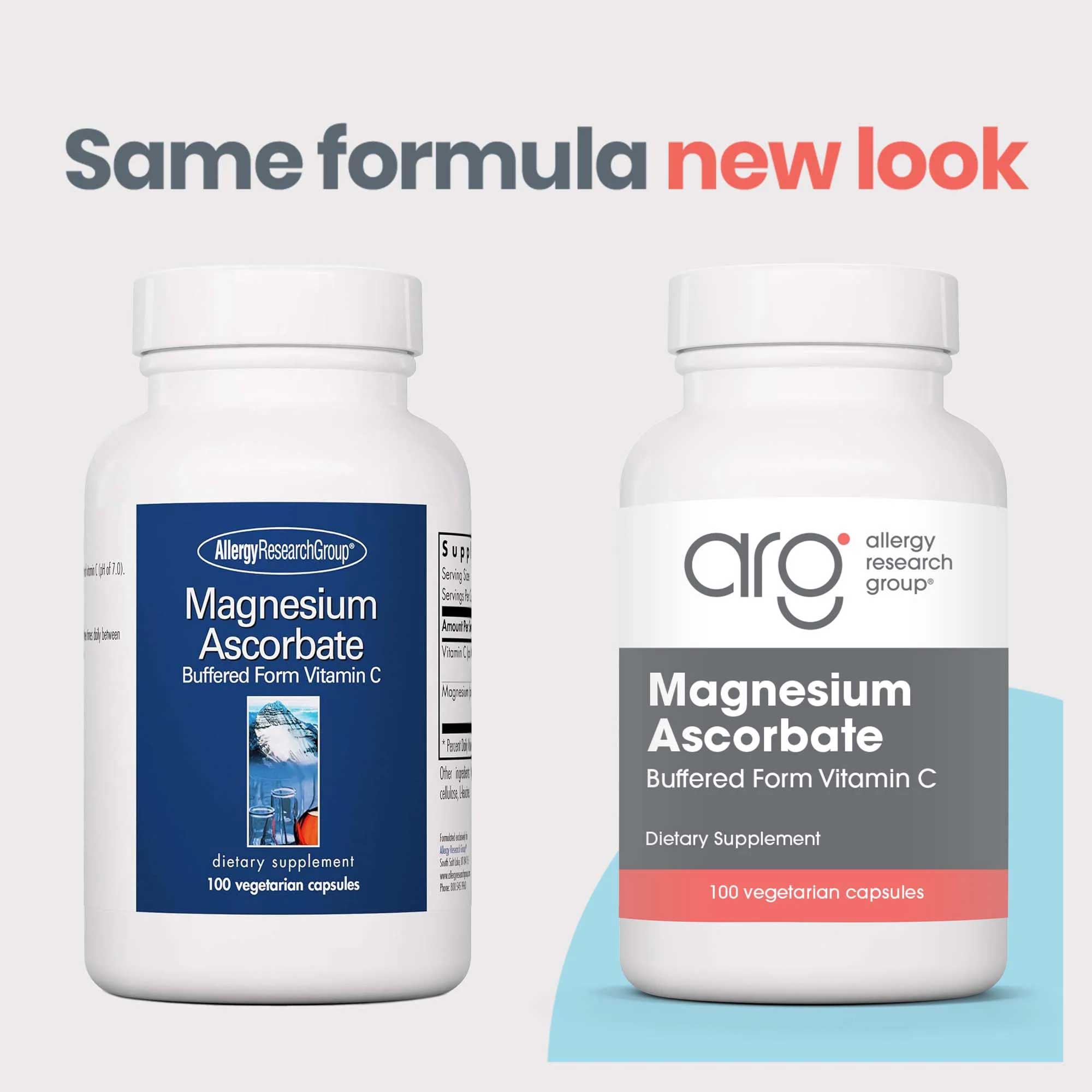 Allergy Research Group Magnesium Ascorbate New Look
