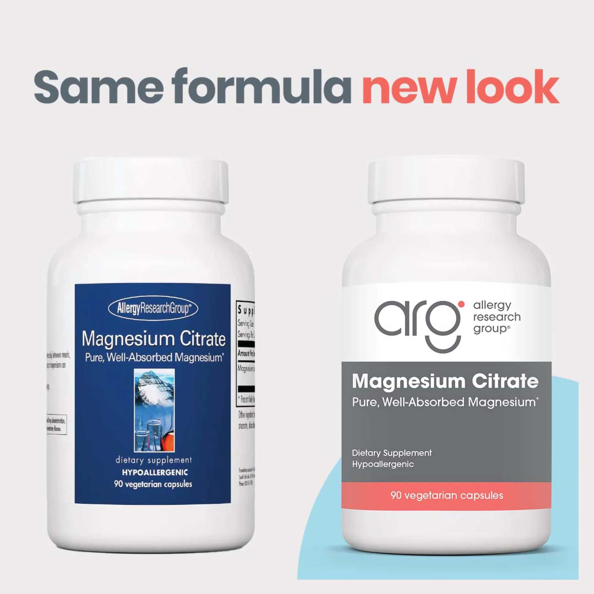 Allergy Research Group Magnesium Citrate New Look