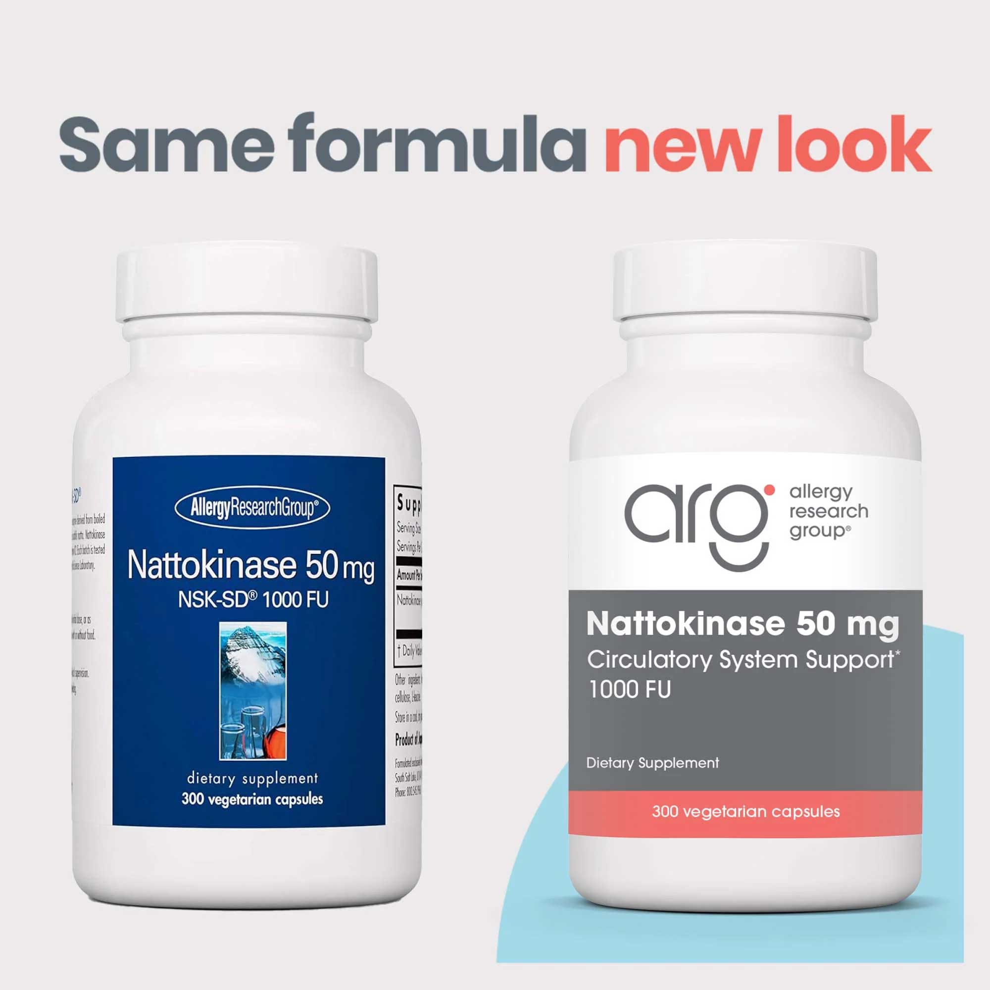 Allergy Research Group Nattokinase 50 mg New Look