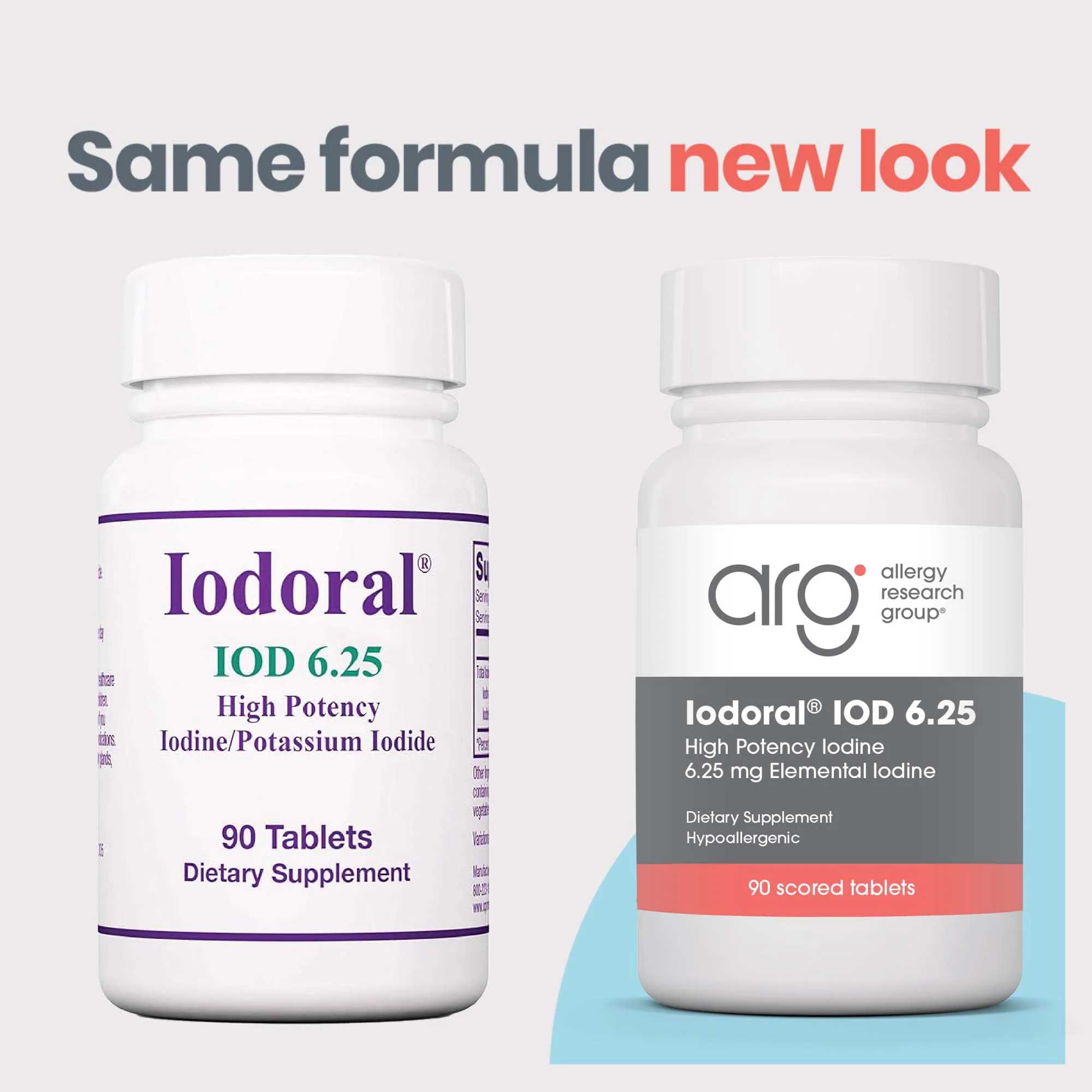 Allergy Research Group Optimox Iodoral IOD 6.5 mg New Look