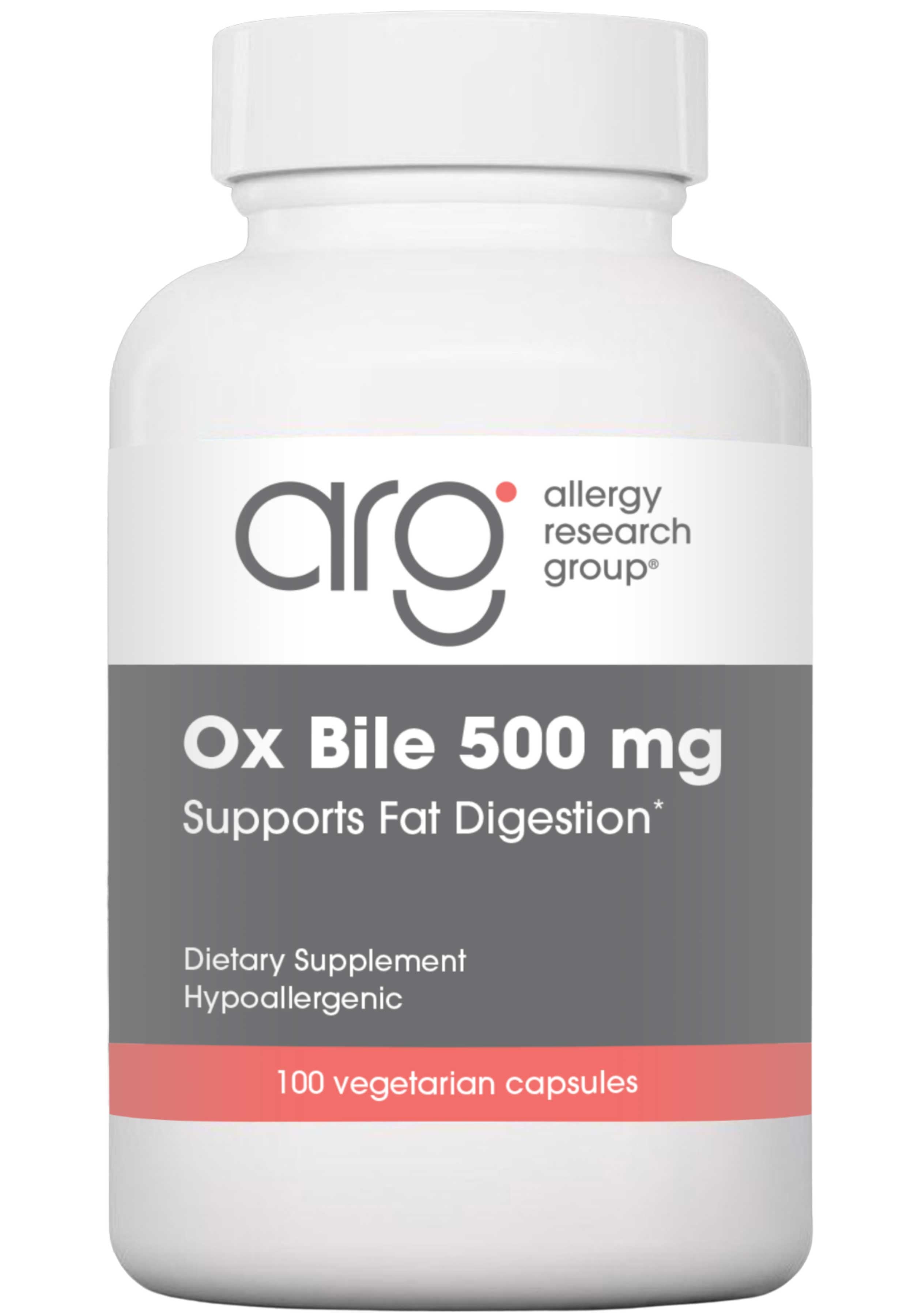 Allergy Research Group Ox Bile 500 mg