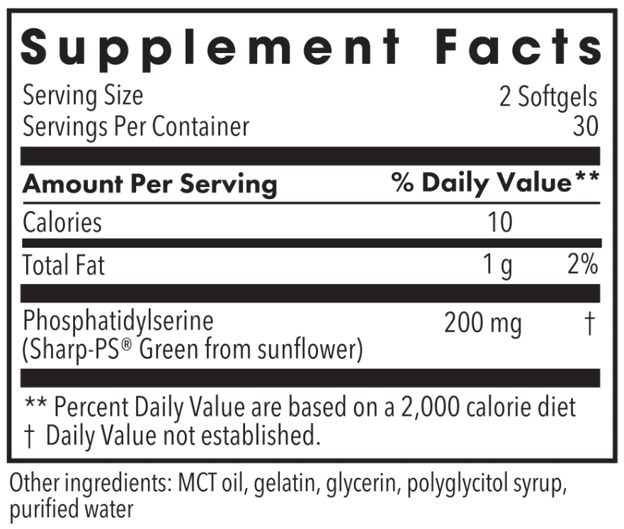 Allergy Research Group PS-100 (Formerly Metabolic Maintenance) Ingredients