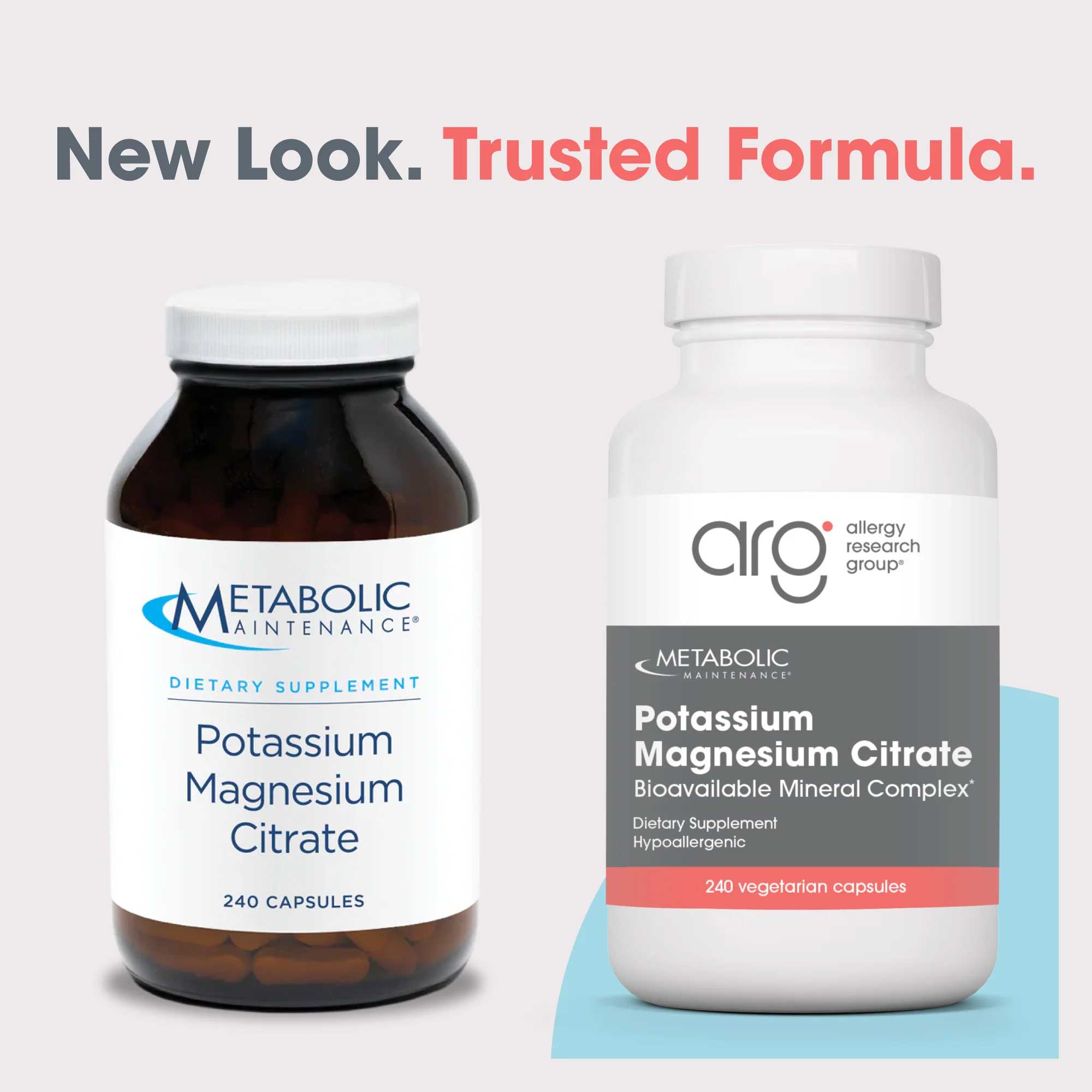 Allergy Research Group Potassium Magnesium Citrate (Formerly Metabolic Maintenance) New Look