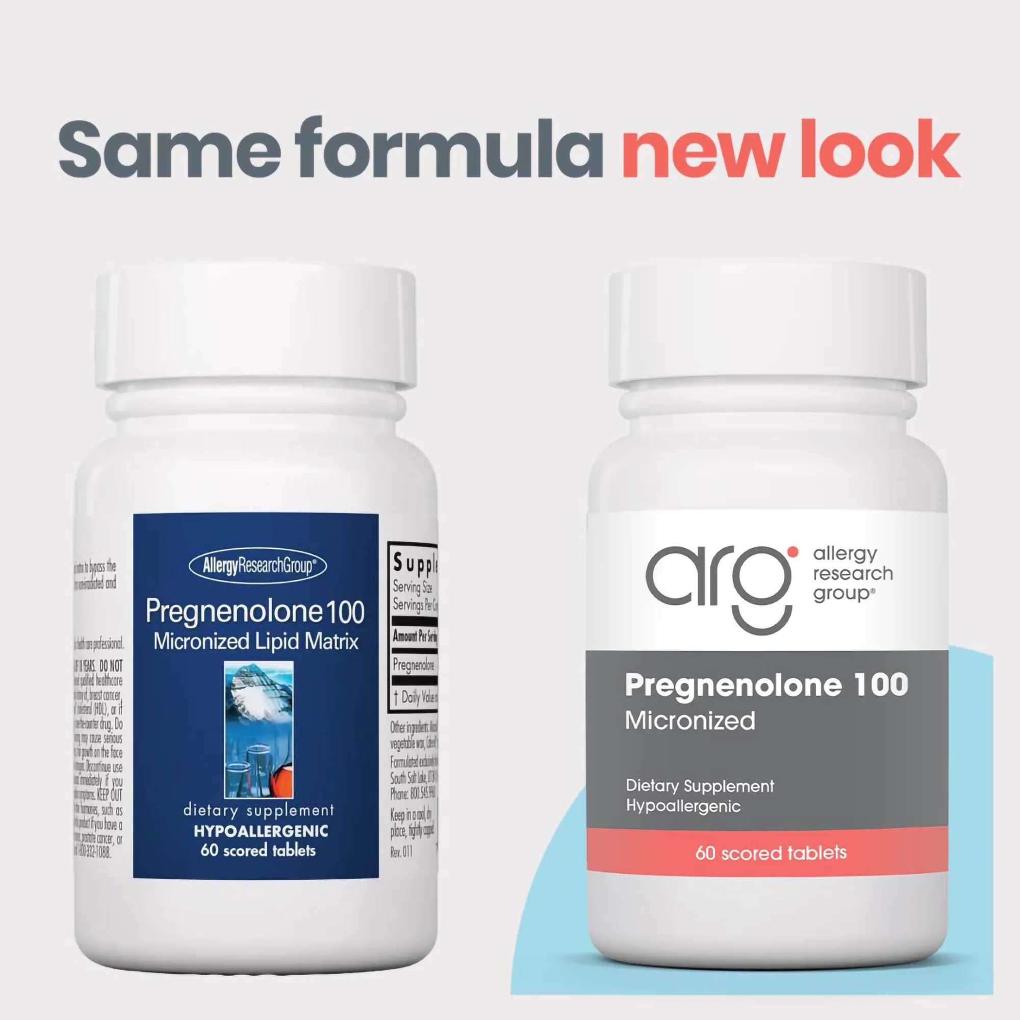 Allergy Research Group Pregnenolone 100 mg New Look