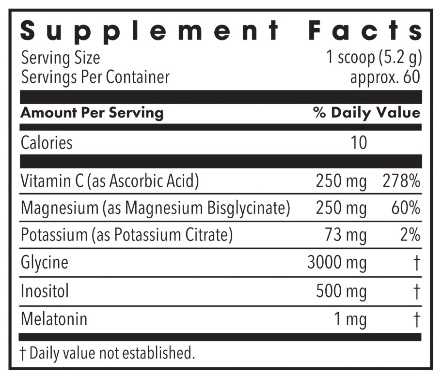 Allergy Research Group R.E.M. Maintenance (Formerly Metabolic Maintenance)  Ingredients