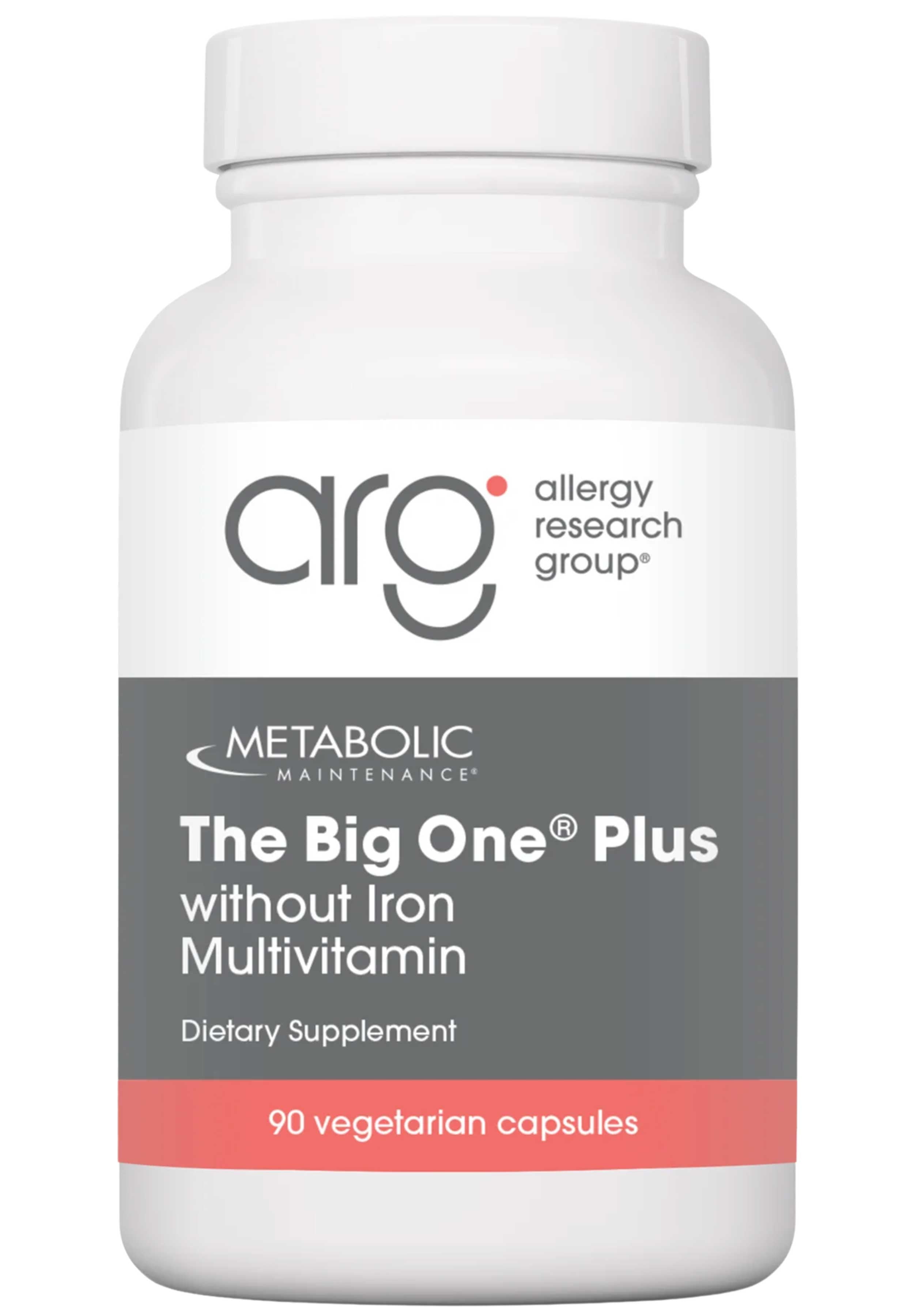 Allergy Research Group The Big One Plus without Iron Multivitamin (Formerly Metabolic Maintenance)