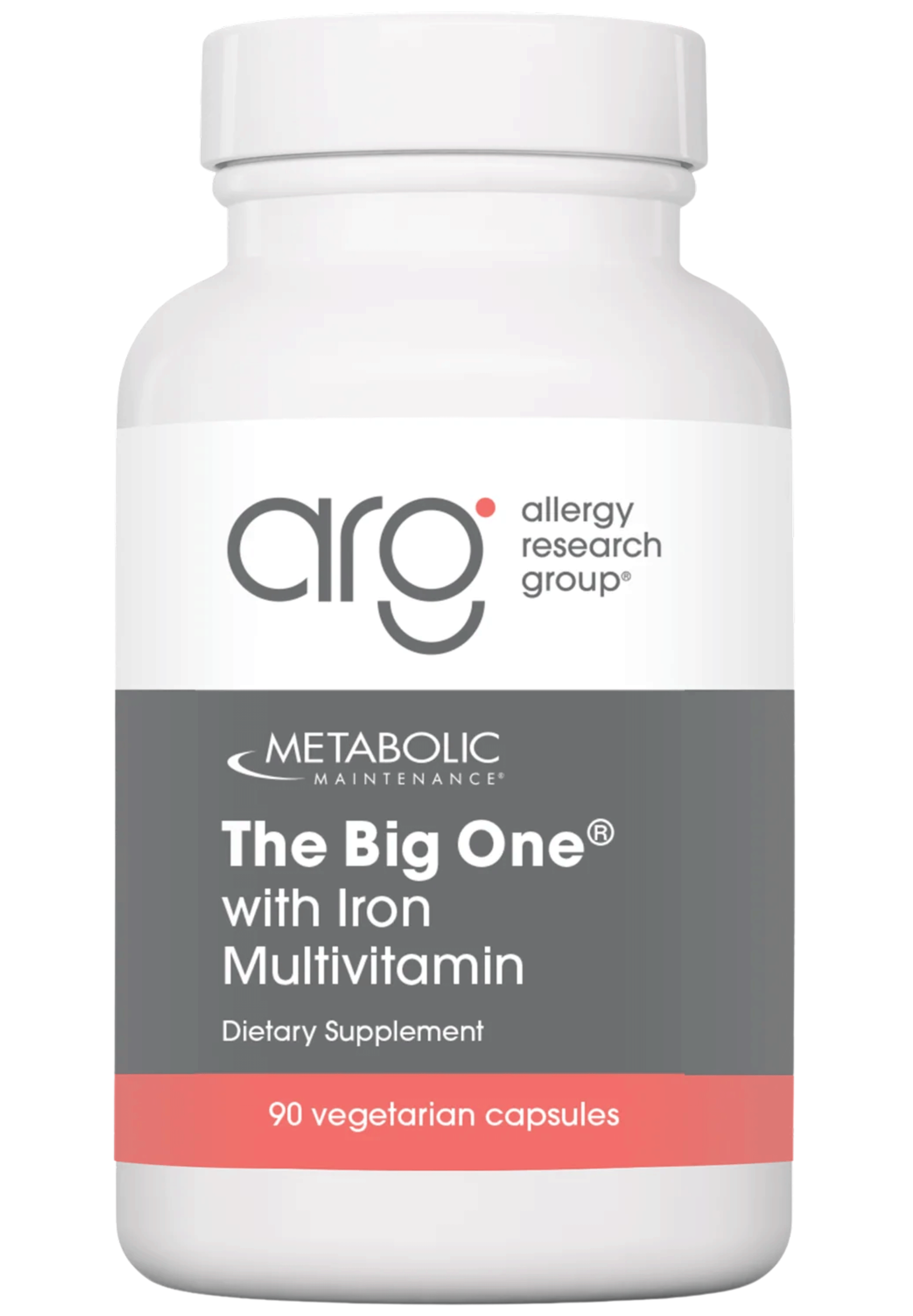 Allergy Research Group The Big One with Iron Multivitamin (Formerly Metabolic Maintenance)