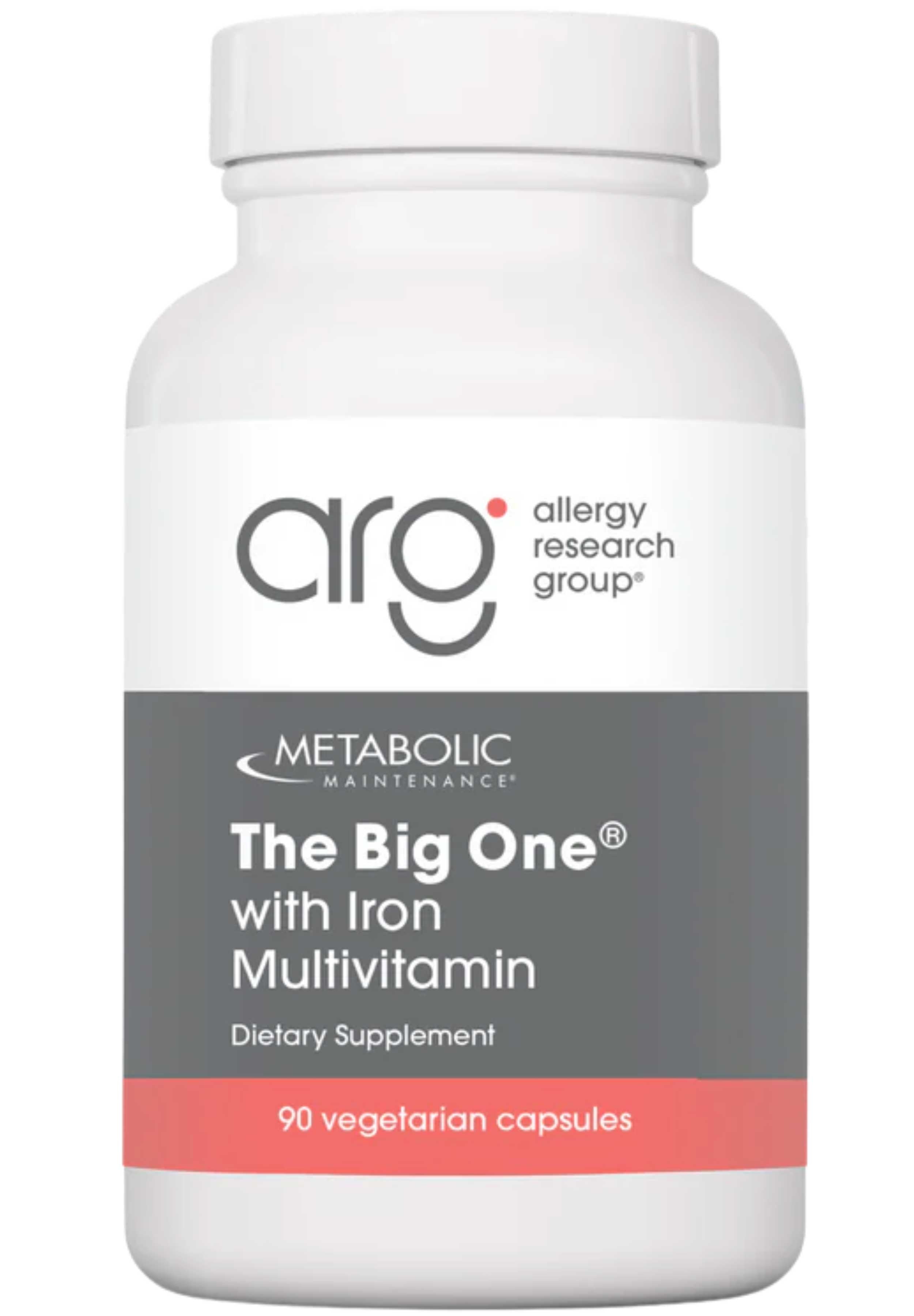 Allergy Research Group The Big One with Iron Multivitamin (Formerly Metabolic Maintenance)