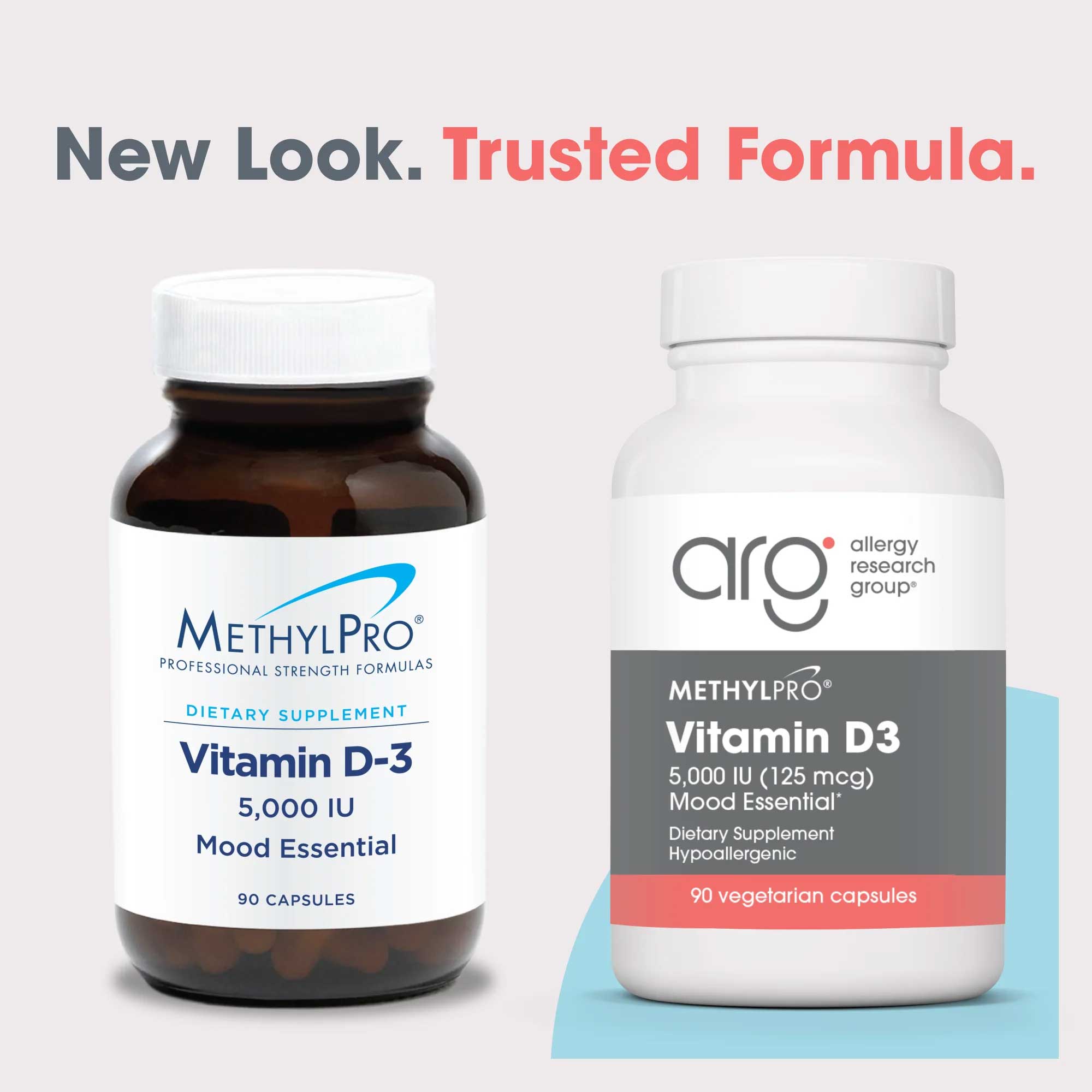 Allergy Research Group Vitamin D-3 5,000 IU (Formerly MethylPro) New Look