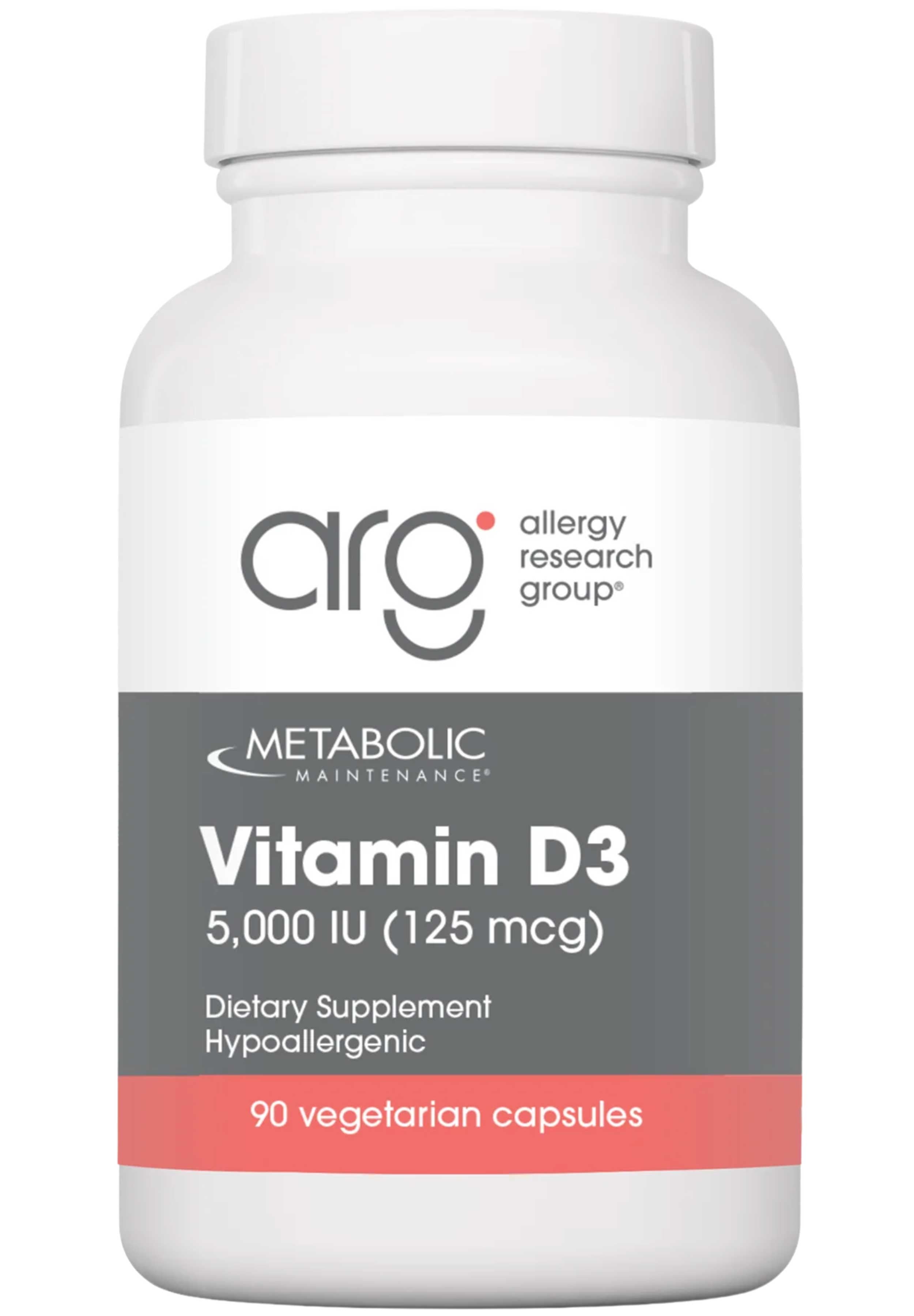 Allergy Research Group Vitamin D-3 (Formerly Metabolic Maintenance)