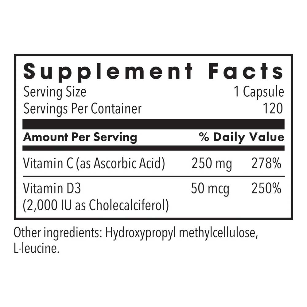 Allergy Research Group Vitamin D-3 (Formerly Metabolic Maintenance) Ingredients