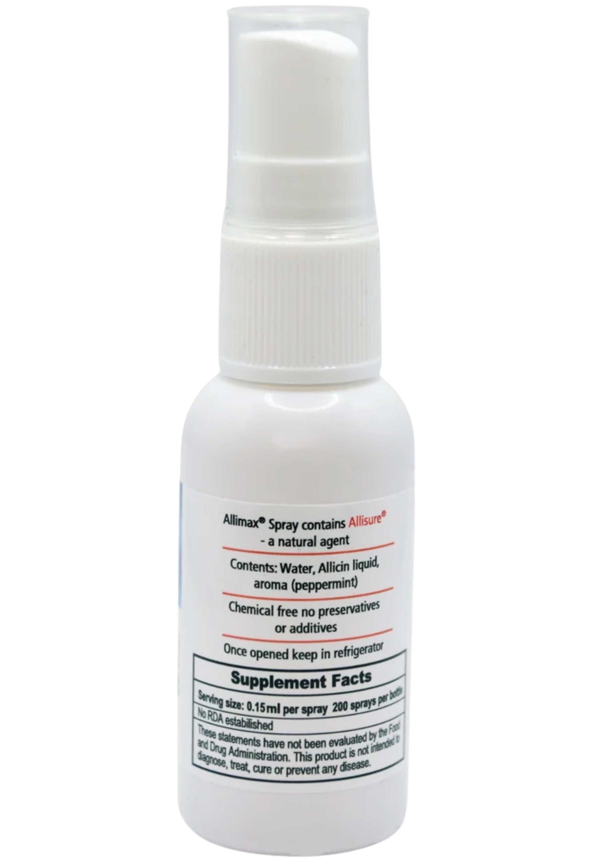 Allimax Nutraceuticals Allimax Rescue Spray Ingredients