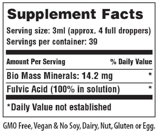 American Nutriceuticals Vitality Boost Ingredients 