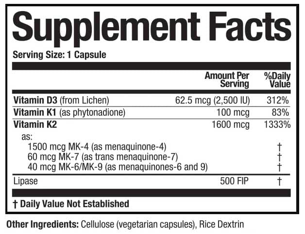 Arthur Andrew Medical KD Ultra Ingredients 