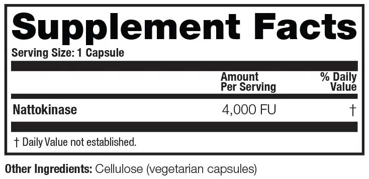 Arthur Andrew Medical Nattovena Ingredients