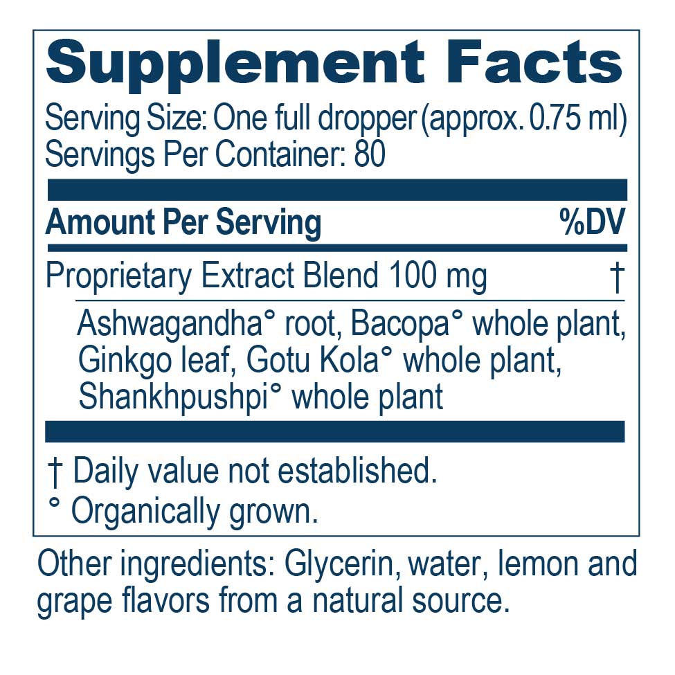 Ayush Herbs Bacopa Plus Drops Ingredients