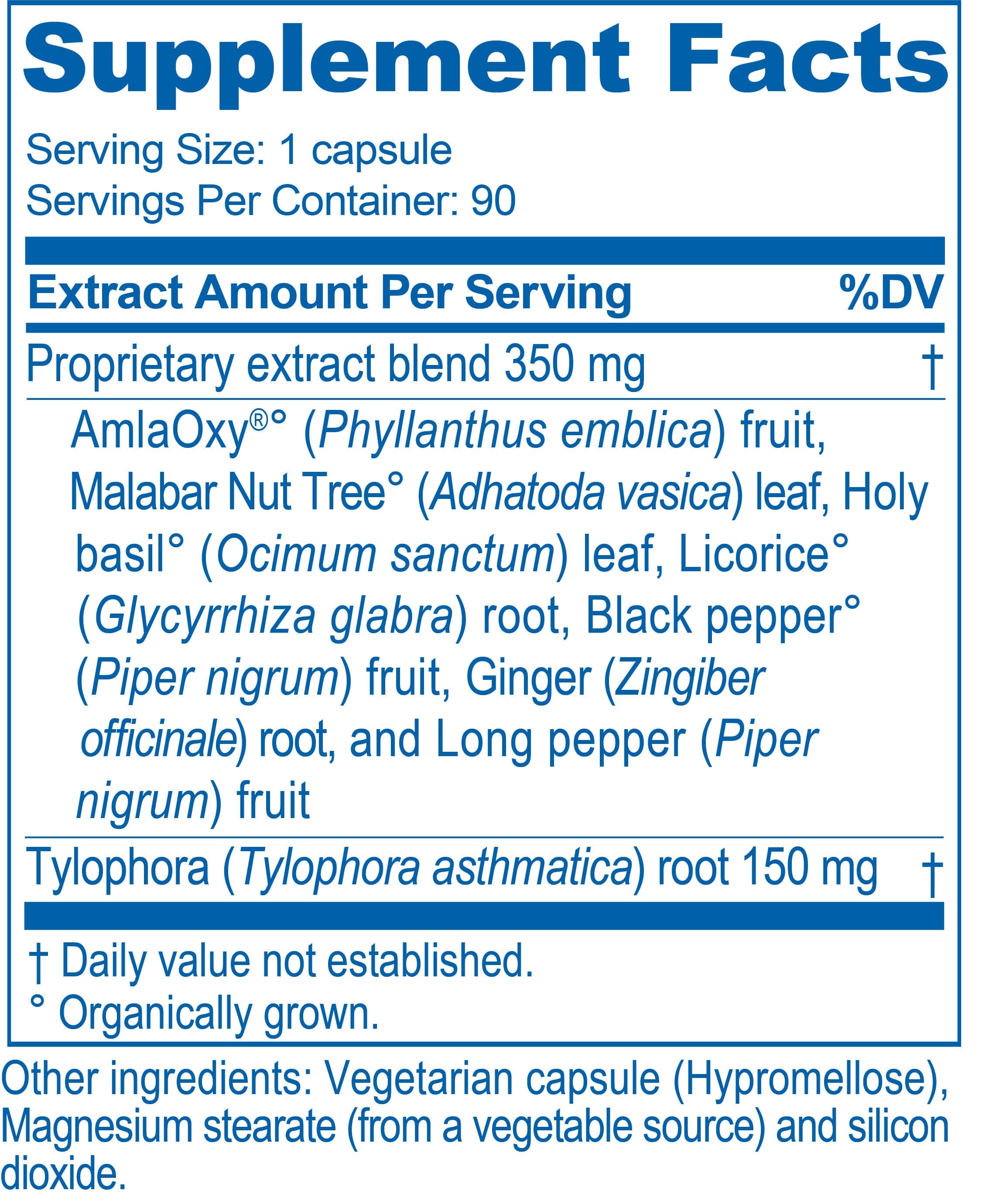 Ayush Herbs BronchoTone Ingredients