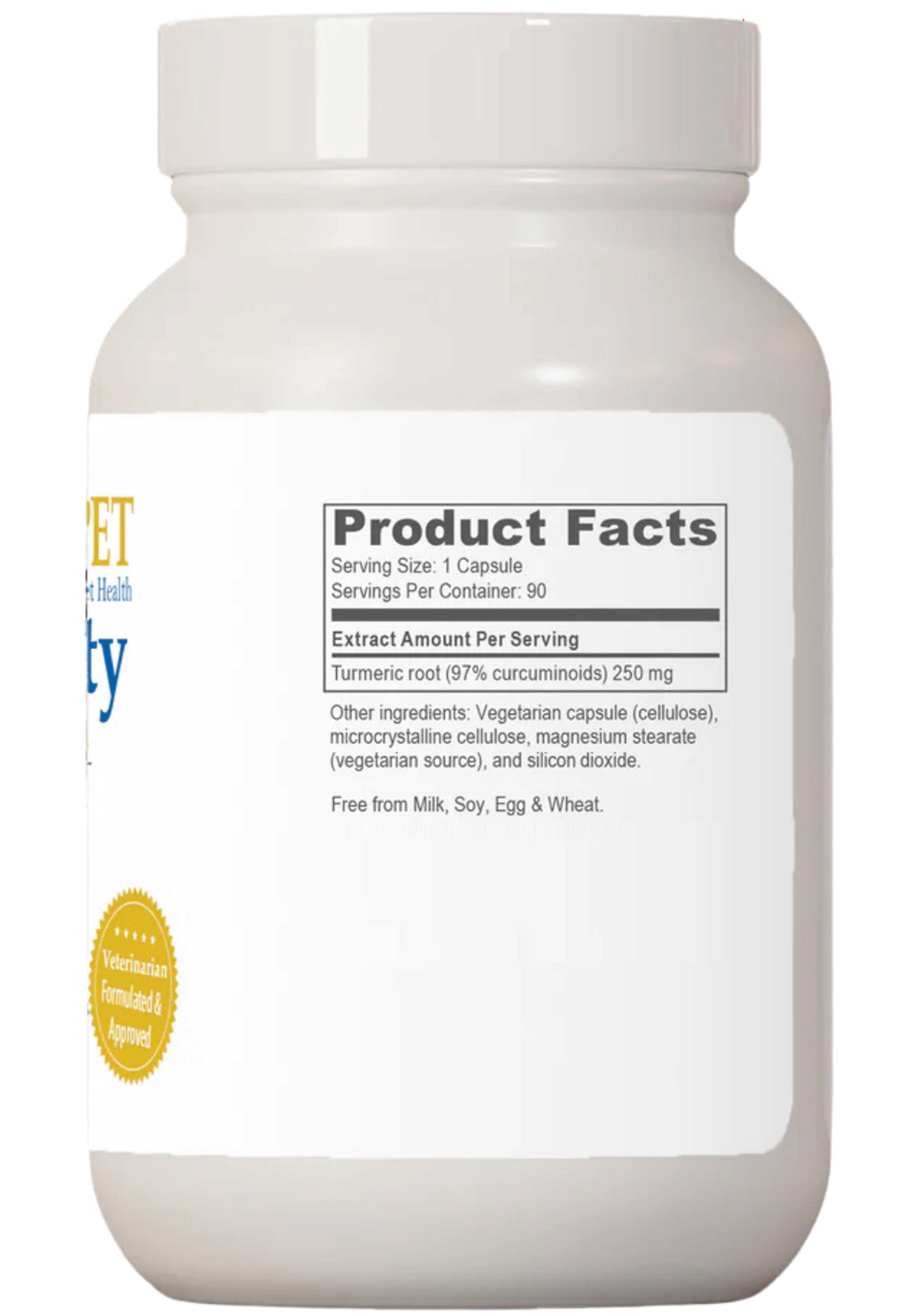 Ayush Herbs Muscle and Joint Mobility Pet Curcumin 97% Ingredients