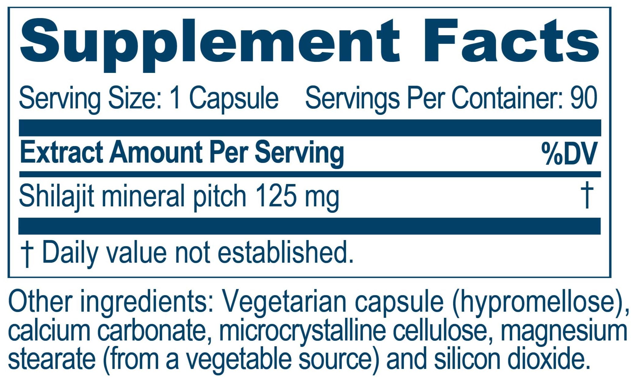 Ayush Herbs Shilajeet Mumiyo Ingredients