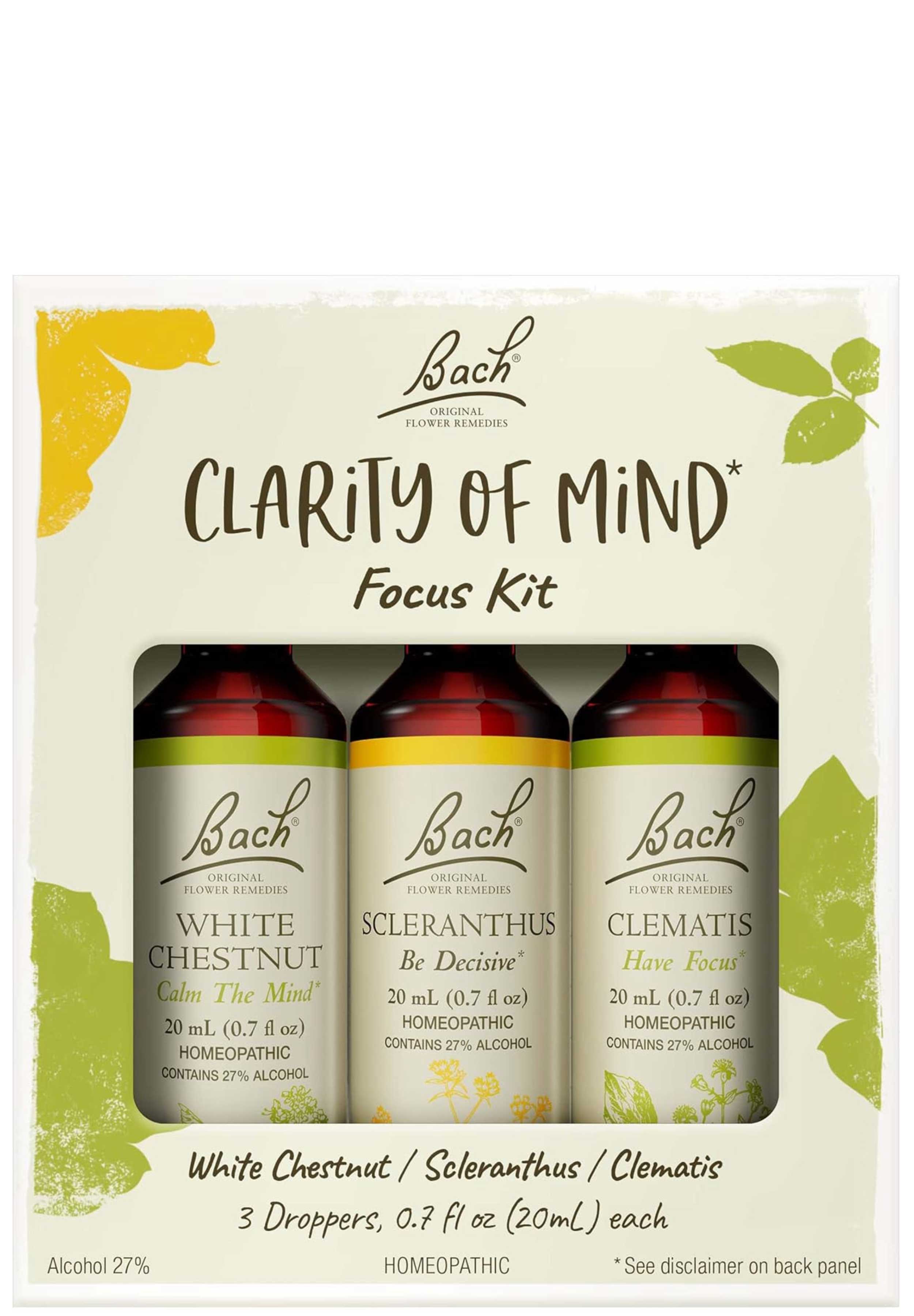 Bach Flower Remedies Clarity of Mind Focus Kit