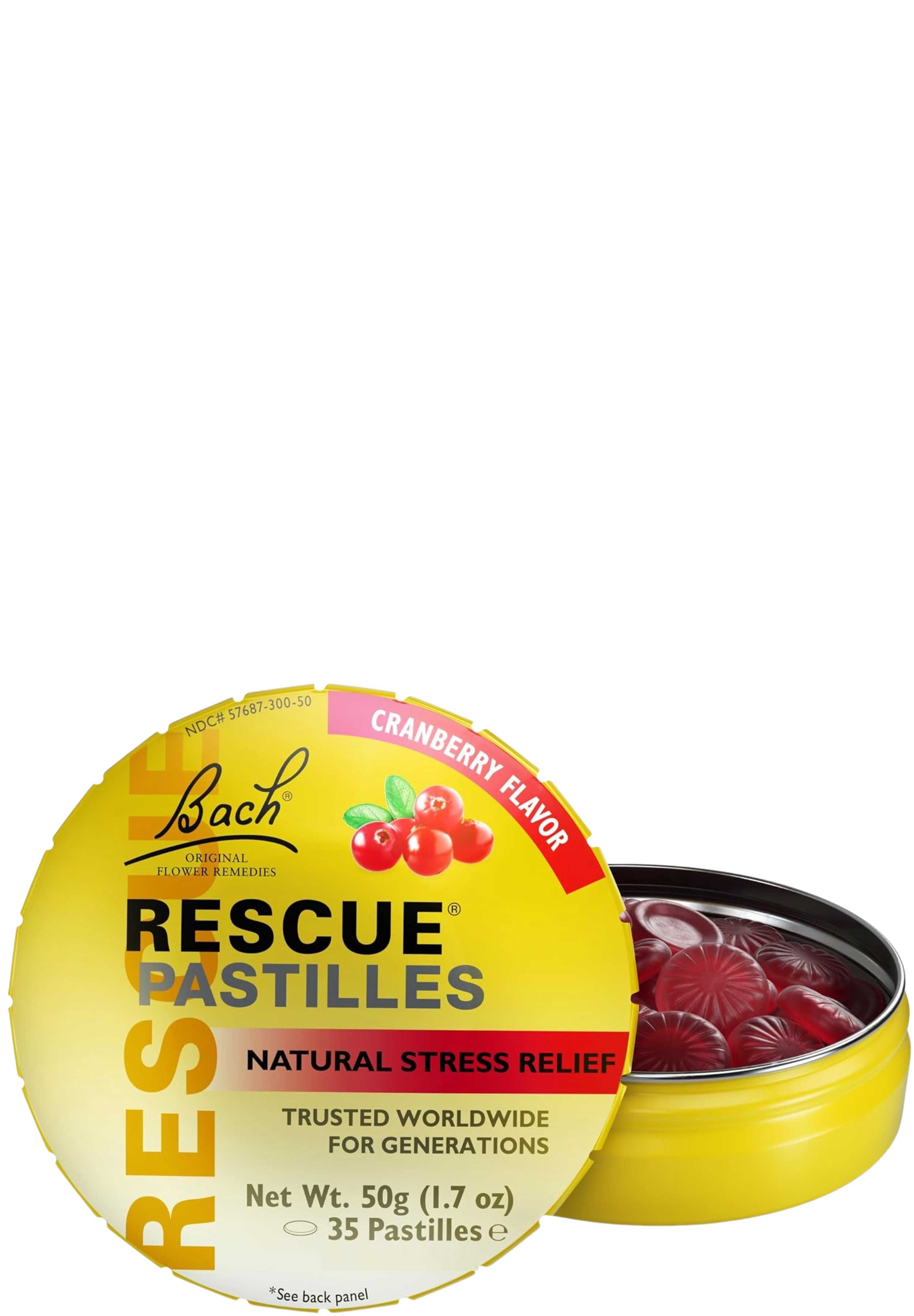 Bach Flower Remedies Rescue Pastilles Cranberry