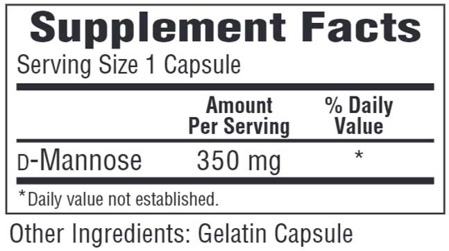 Bio-Tech Pharmacal D-Mannose (Capsules) Ingredients