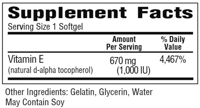 Bio-Tech Pharmacal E-Max 1000 Ingredients