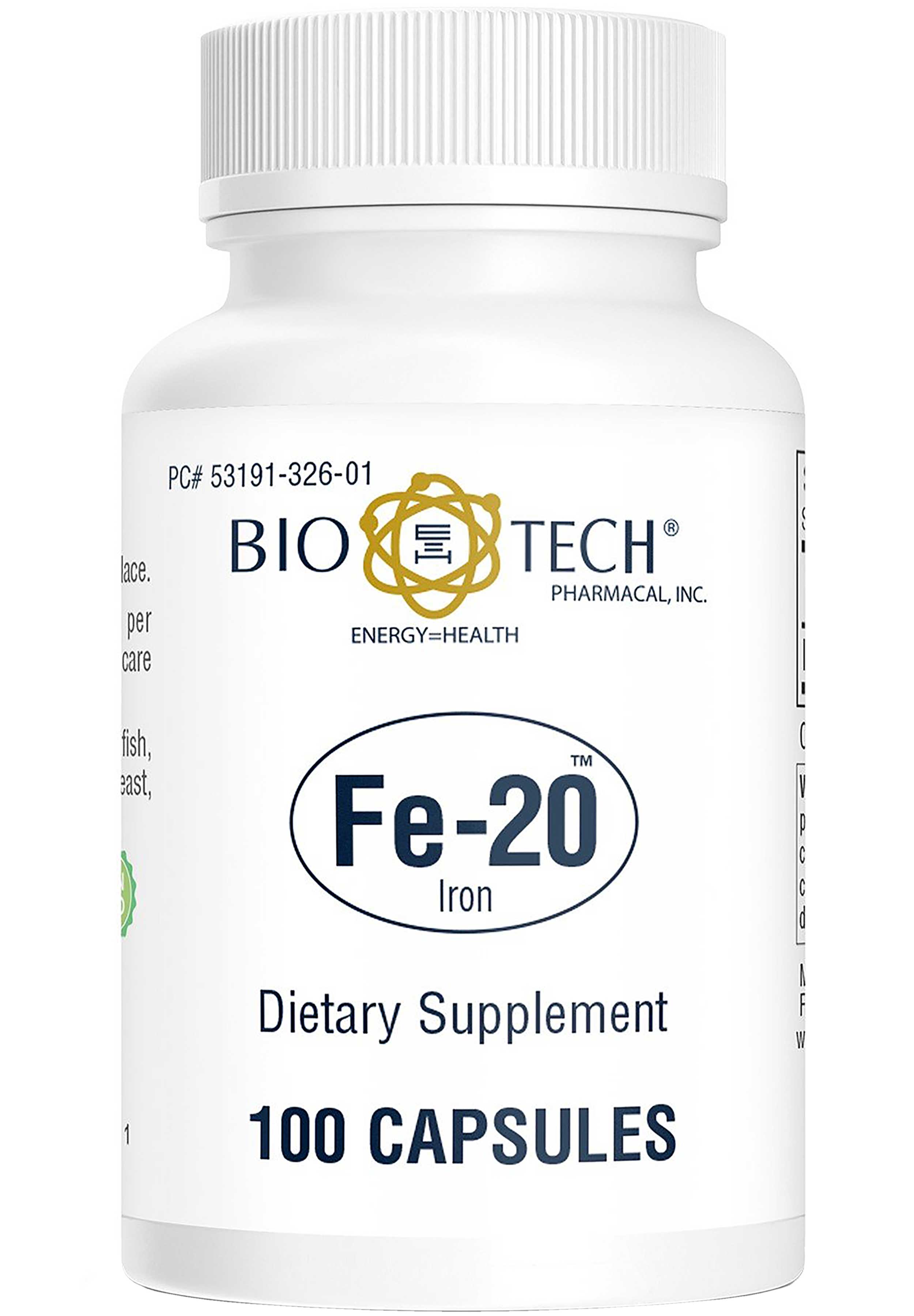 Bio-Tech Pharmacal Fe-20 Ferrous Gluconate