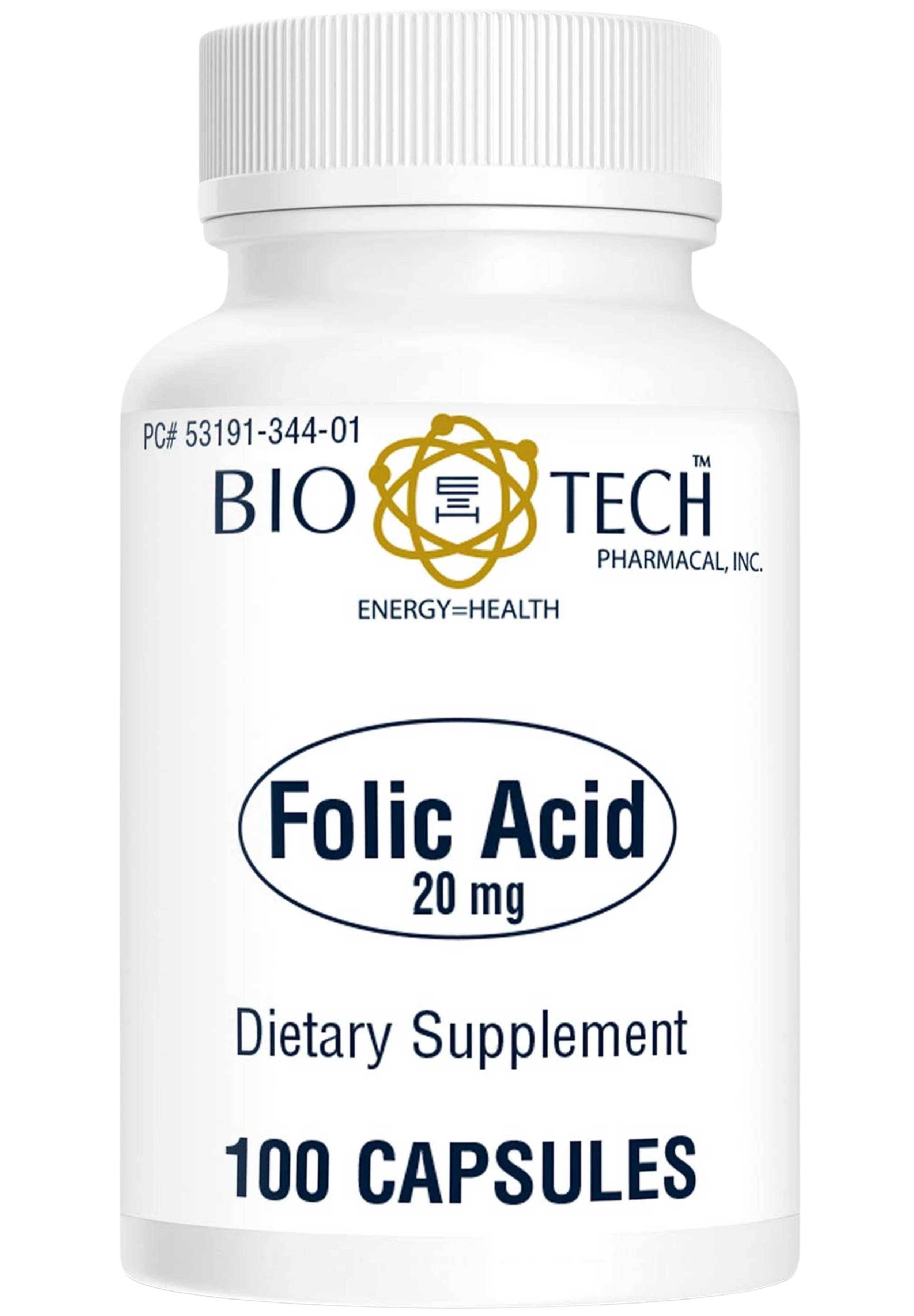 Bio-Tech Pharmacal Folic Acid 20 mg