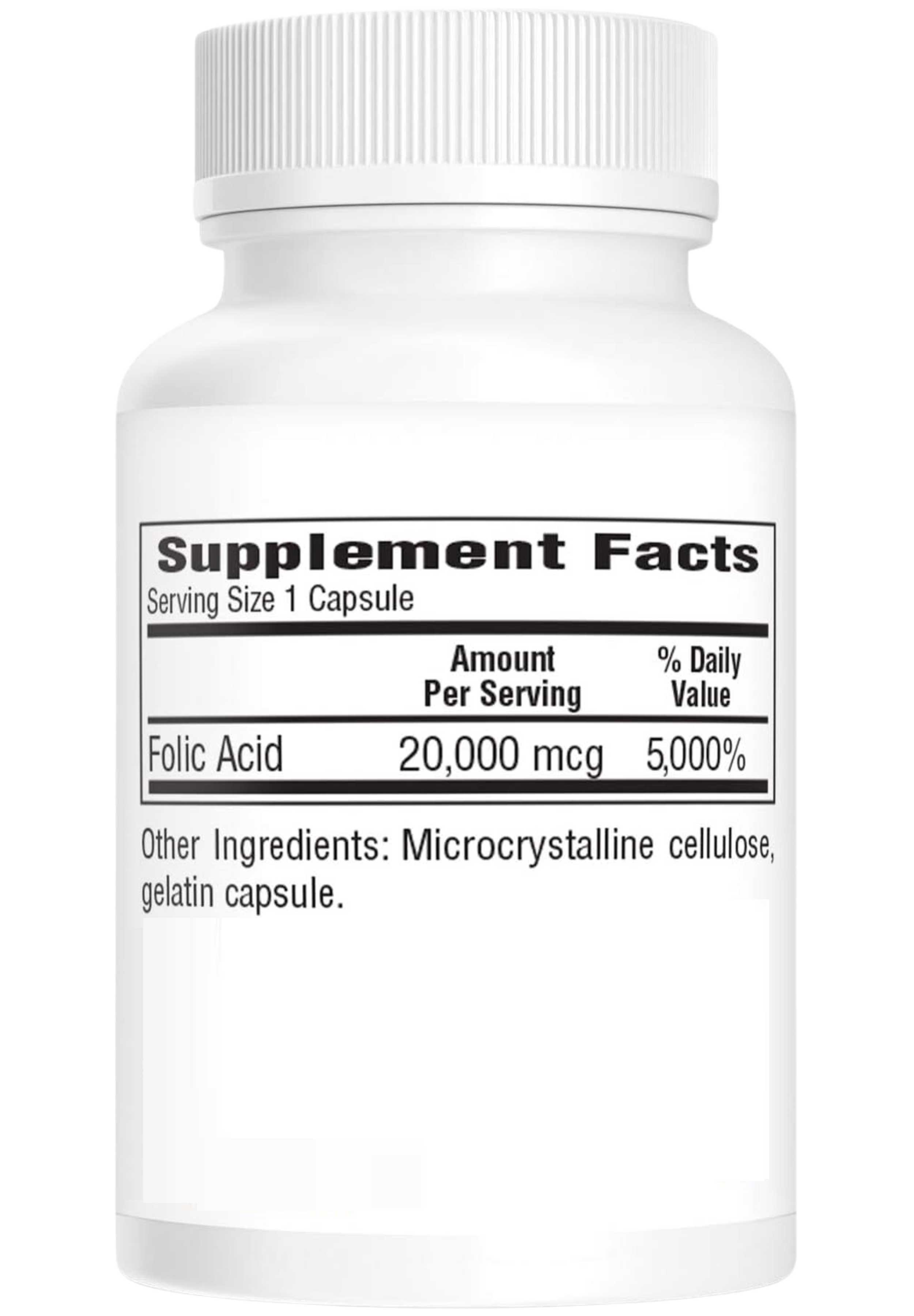 Bio-Tech Pharmacal Folic Acid 20 mg Ingredients