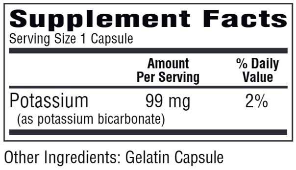 Bio-Tech Pharmacal K-Bicarb Ingredients