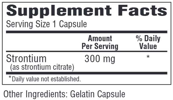 Bio-Tech Pharmacal Strontium Citrate Ingredients