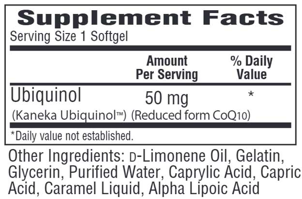 Bio-Tech Pharmacal Ubiquinol Ingredients