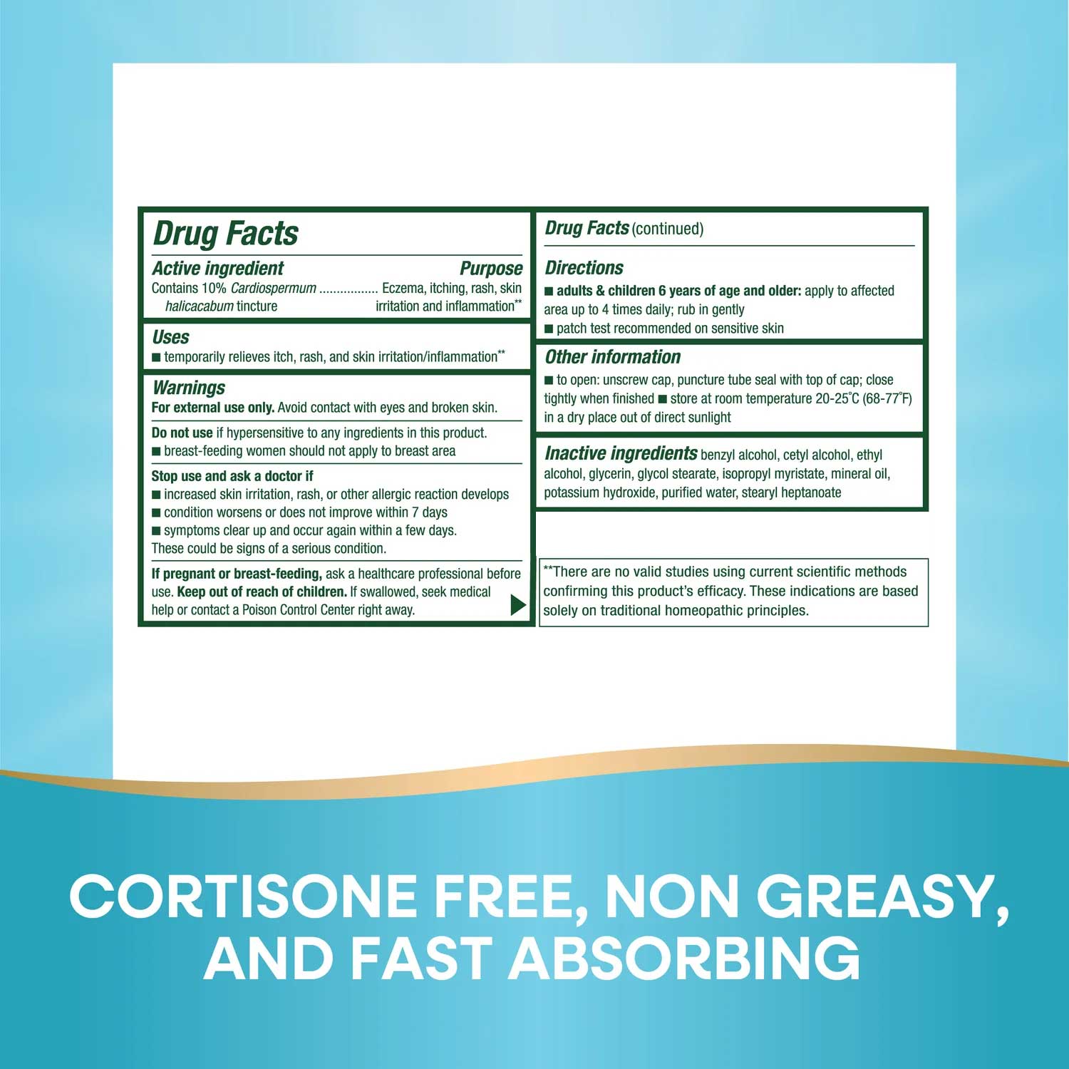 Boericke & Tafel Florasone Eczema Cream Ingredients
