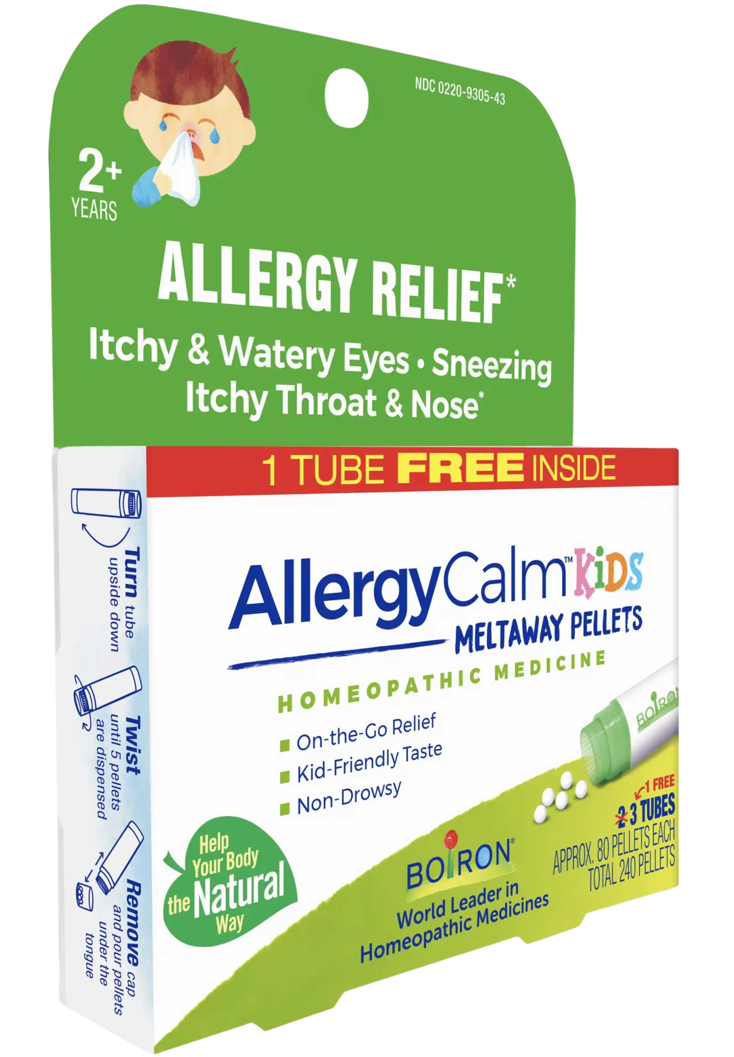 Boiron Homeopathics AllergyCalm Kids Pellets (Formerly RhinAllergy)